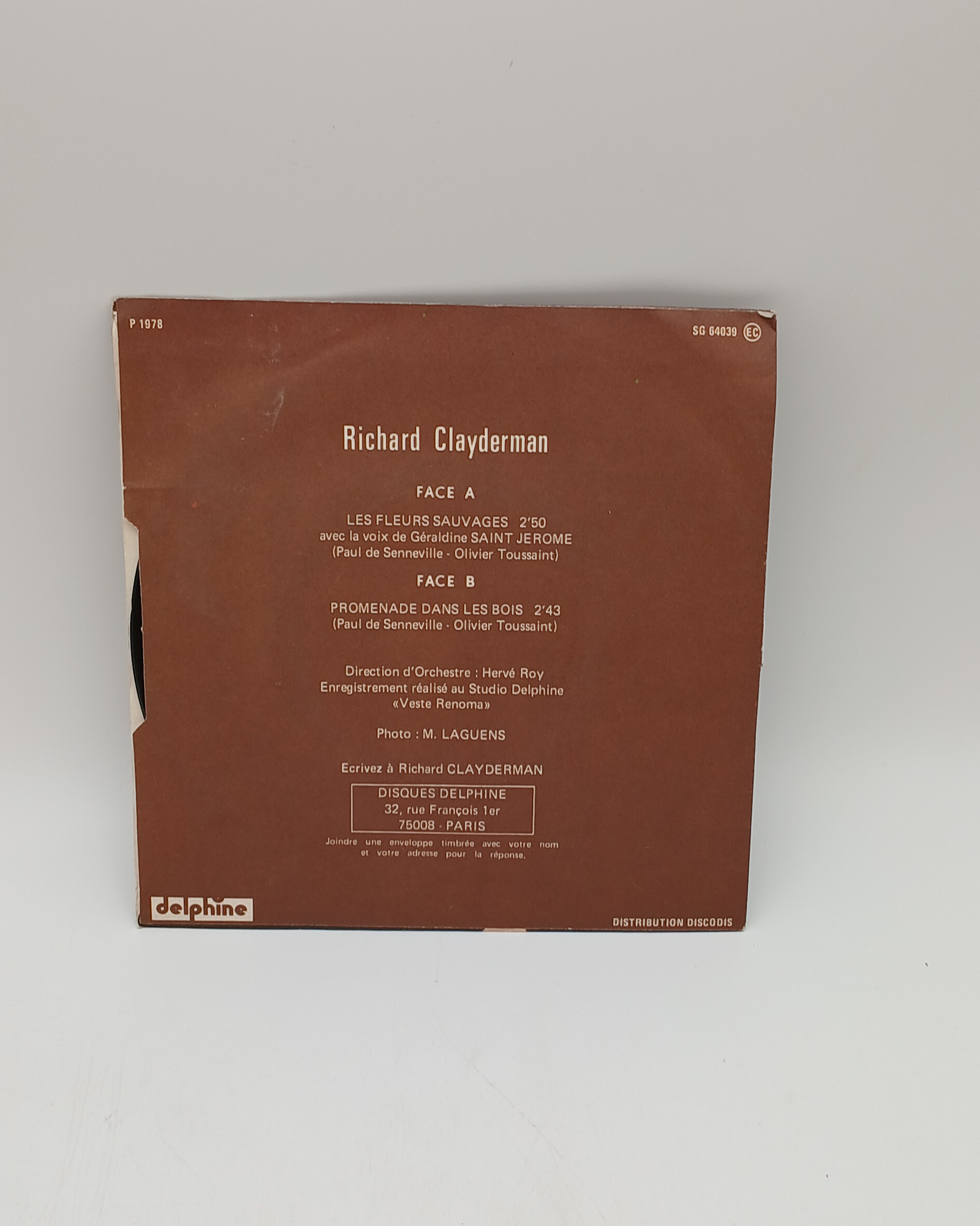 Voir photo 9 de Lot 3 Vinyles 45 Tours – Richard Clayderman (Ballade pour Adeline, A comme amour) – Années 70 Lot 3 Vinyles 45 Tours – Richard Clayderman (Ballade pour Adeline, A comme amour) – Années 70 Très bon état reconditionné photo 9