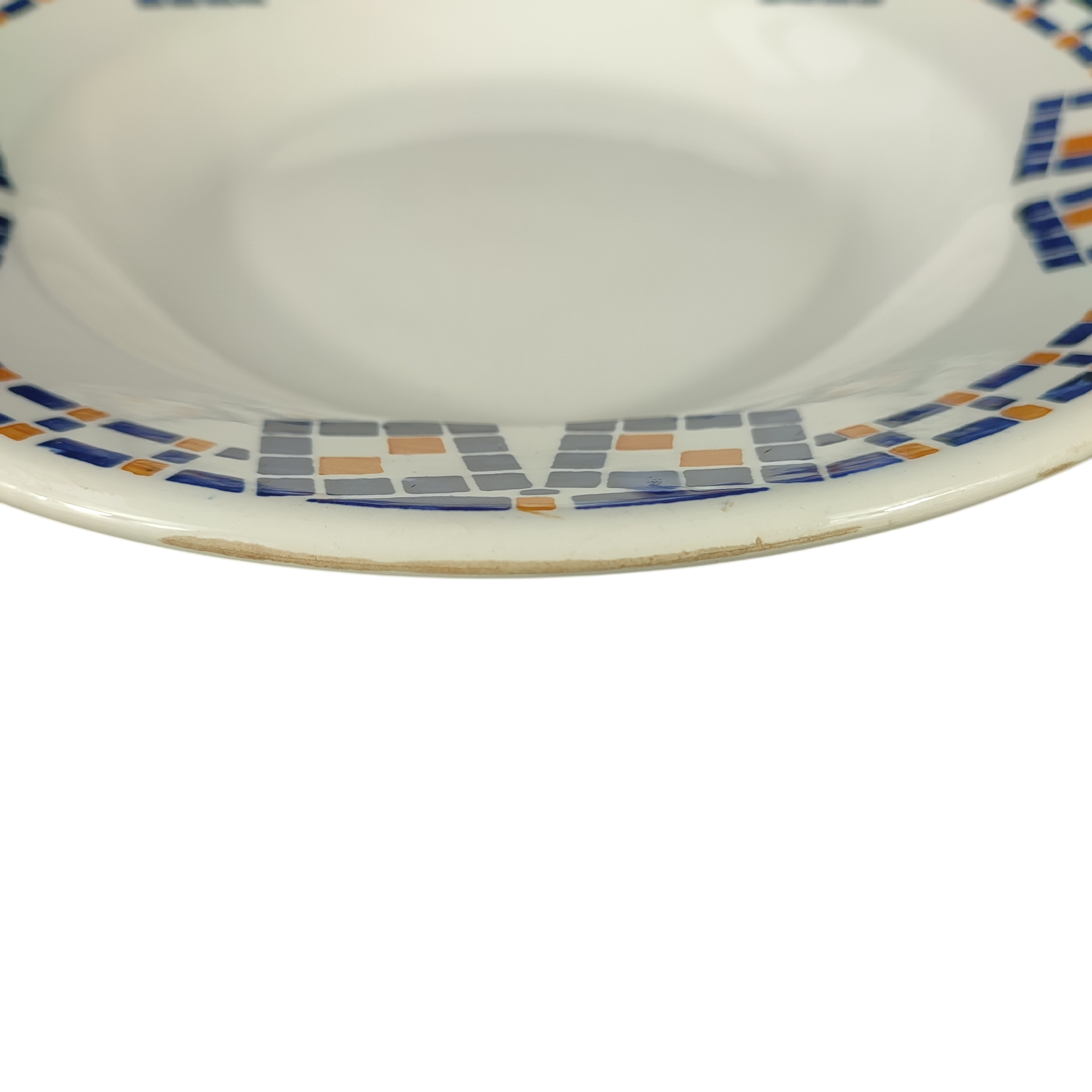 Voir photo 8 de Lot 4 assiettes vintage "Faïencerie Nouvelle Givors France" - Modèle Pierrette Lot 4 assiettes vintage "Faïencerie Nouvelle Givors France" - Modèle Pierrette État correct reconditionné photo 8