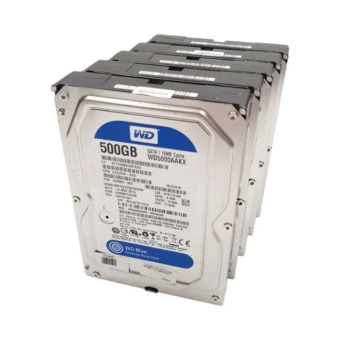 Lot 5x Disques Dur 500Go SATA 3.5 Western Digital Blue WD5000AAKX-60U6AA0 25mm 7200rpm 16Mo Reconditionné - 88,63 € Lot 5x Disques Dur 500Go SATA 3.5 Western Digital Blue WD5000AAKX-60U6AA0 25mm 7200rpm 16Mo Reconditionné Western Digital reconditionné disponible sur Cdiscount Seconde Vie