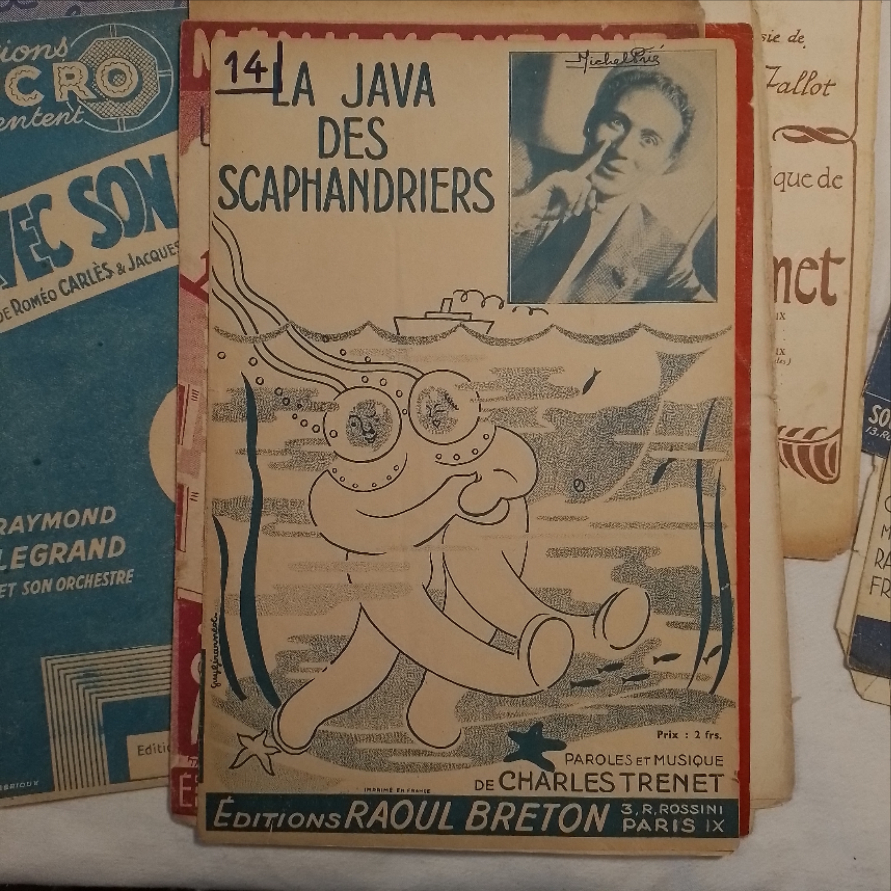 Voir photo 2 de Lot anciennes partitions de musique - chansonnier - Trenet, Piaf, Mariano... Lot anciennes partitions de musique - chansonnier - Trenet, Piaf, Mariano... État correct reconditionné photo 2