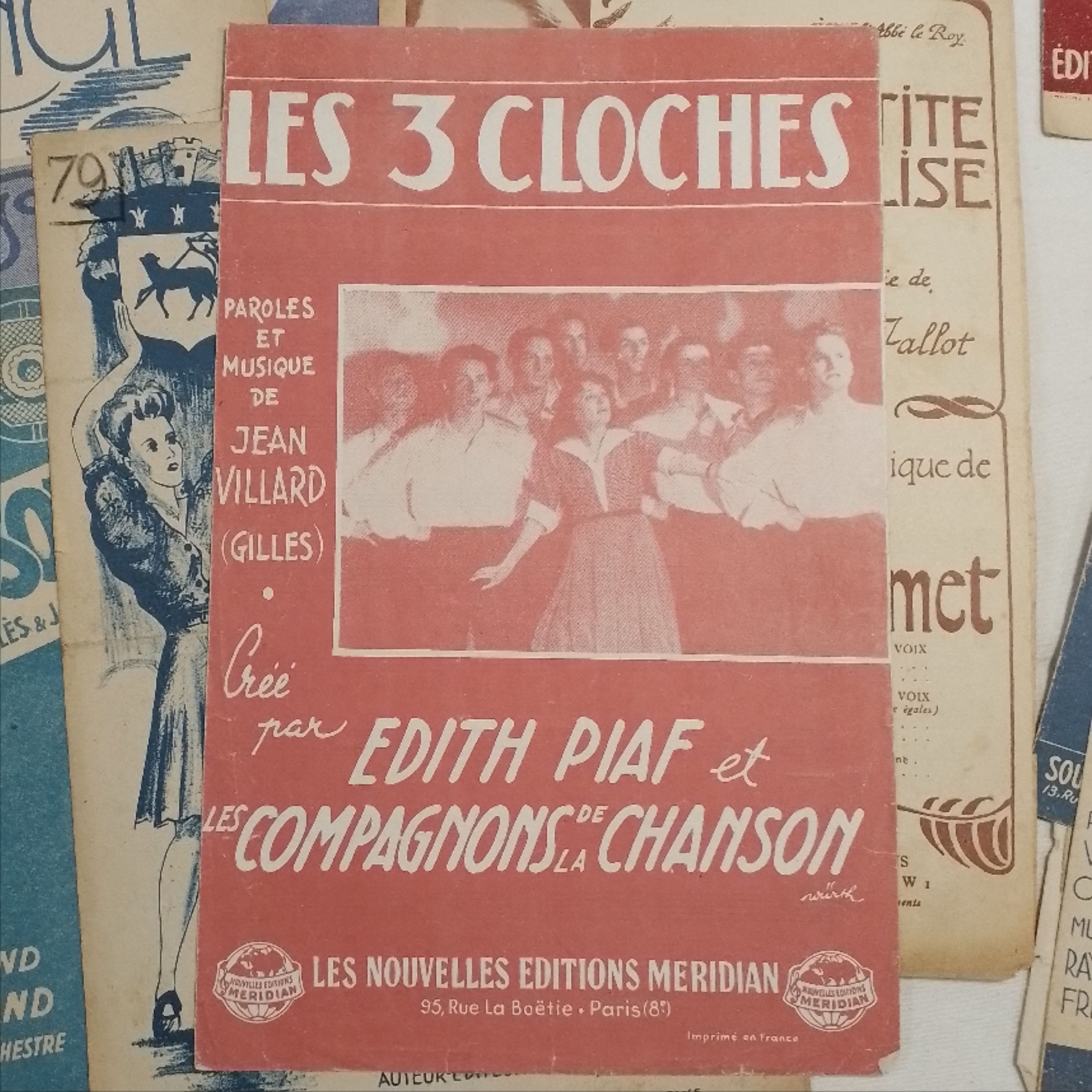 Voir photo 5 de Lot anciennes partitions de musique - chansonnier - Trenet, Piaf, Mariano... Lot anciennes partitions de musique - chansonnier - Trenet, Piaf, Mariano... État correct reconditionné photo 5