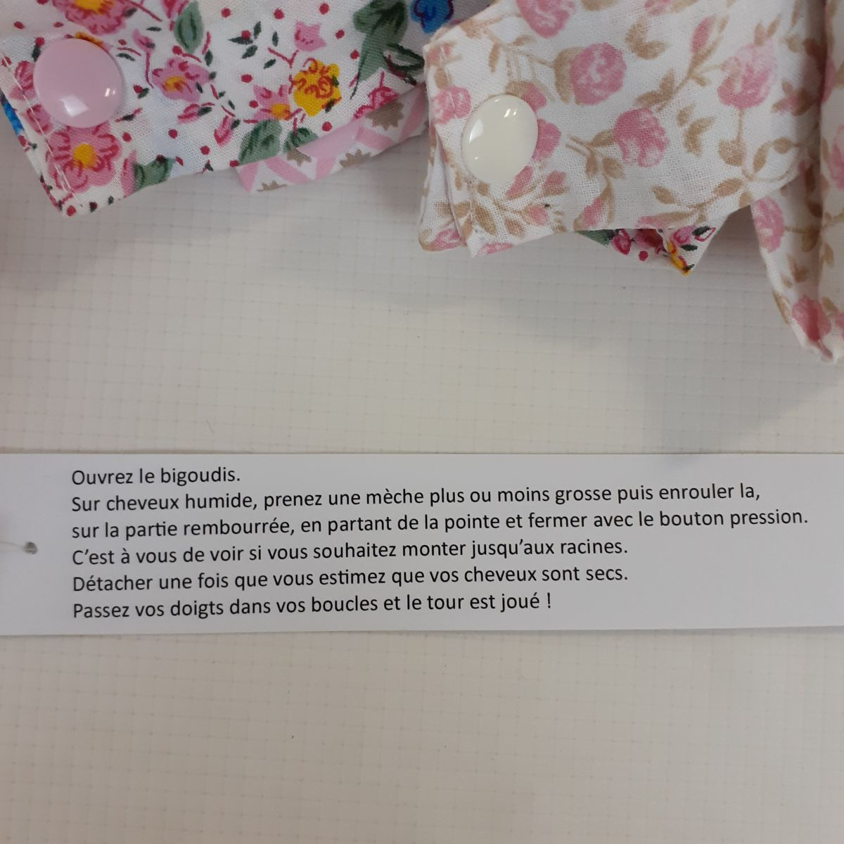 Voir photo 4 de Lot de 10 bigoudis en tissu - Fait main Lot de 10 bigoudis en tissu - Fait main Parfait état reconditionné photo 4