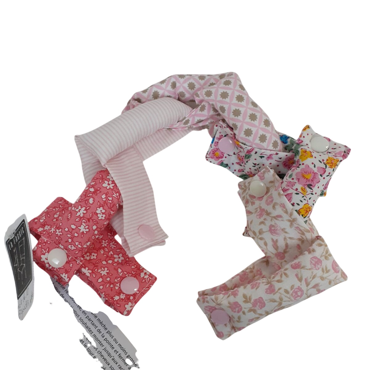 Acheter Lot de 10 bigoudis en tissu - Fait main Parfait état - 11,00 € Lot de 10 bigoudis en tissu - Fait main Parfait état reconditionné disponible sur Label Emmaüs
