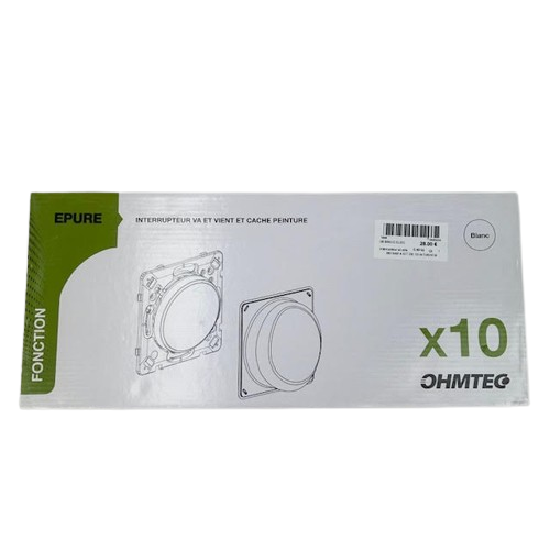 Acheter Lot de 10 interrupteurs va-et-vient à assembler, OHMTEC Epure, blanc Parfait état - 31,00 € Lot de 10 interrupteurs va-et-vient à assembler, OHMTEC Epure, blanc Parfait état reconditionné disponible sur Label Emmaüs