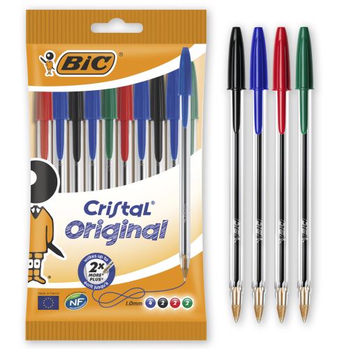 Lot de 10 stylos à bille Bic Cristal État correct reconditionné disponible sur Fnac