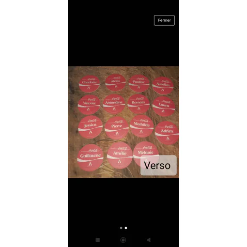 Lot De 15 Sous-Verre Prénoms (Recto/Verso) occasion reconditionné disponible sur Rakuten