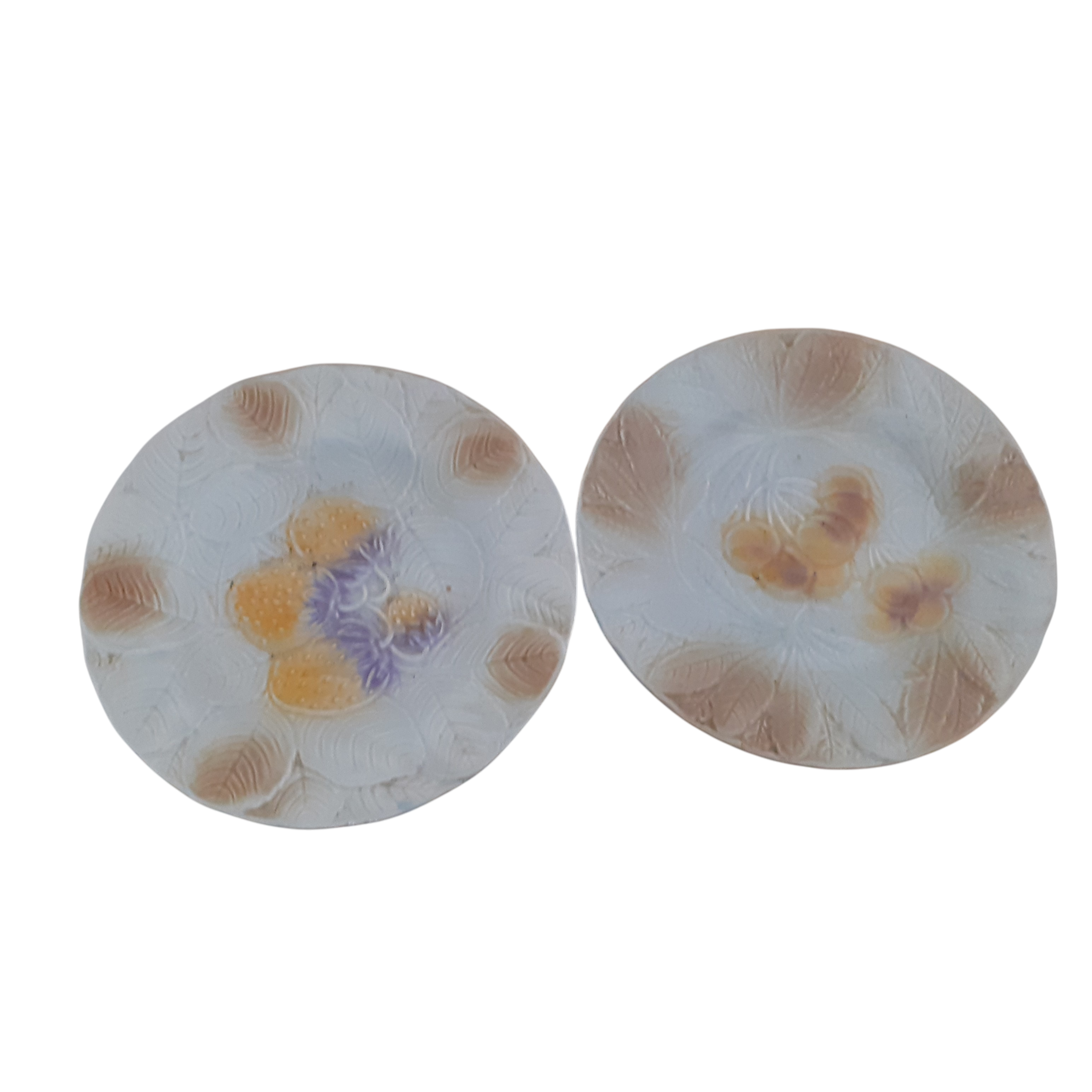 Acheter Lot de 2 assiettes à dessert de SALINS les BAINS à décor fruitier. Bon état - 10,00 € Lot de 2 assiettes à dessert de SALINS les BAINS à décor fruitier. Bon état reconditionné disponible sur Label Emmaüs