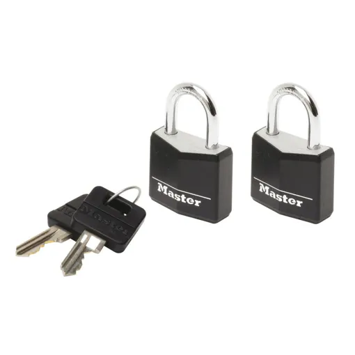 Lot de 2 cadenas MASTER LOCK 20mm noir occasion reconditionné disponible sur Rakuten
