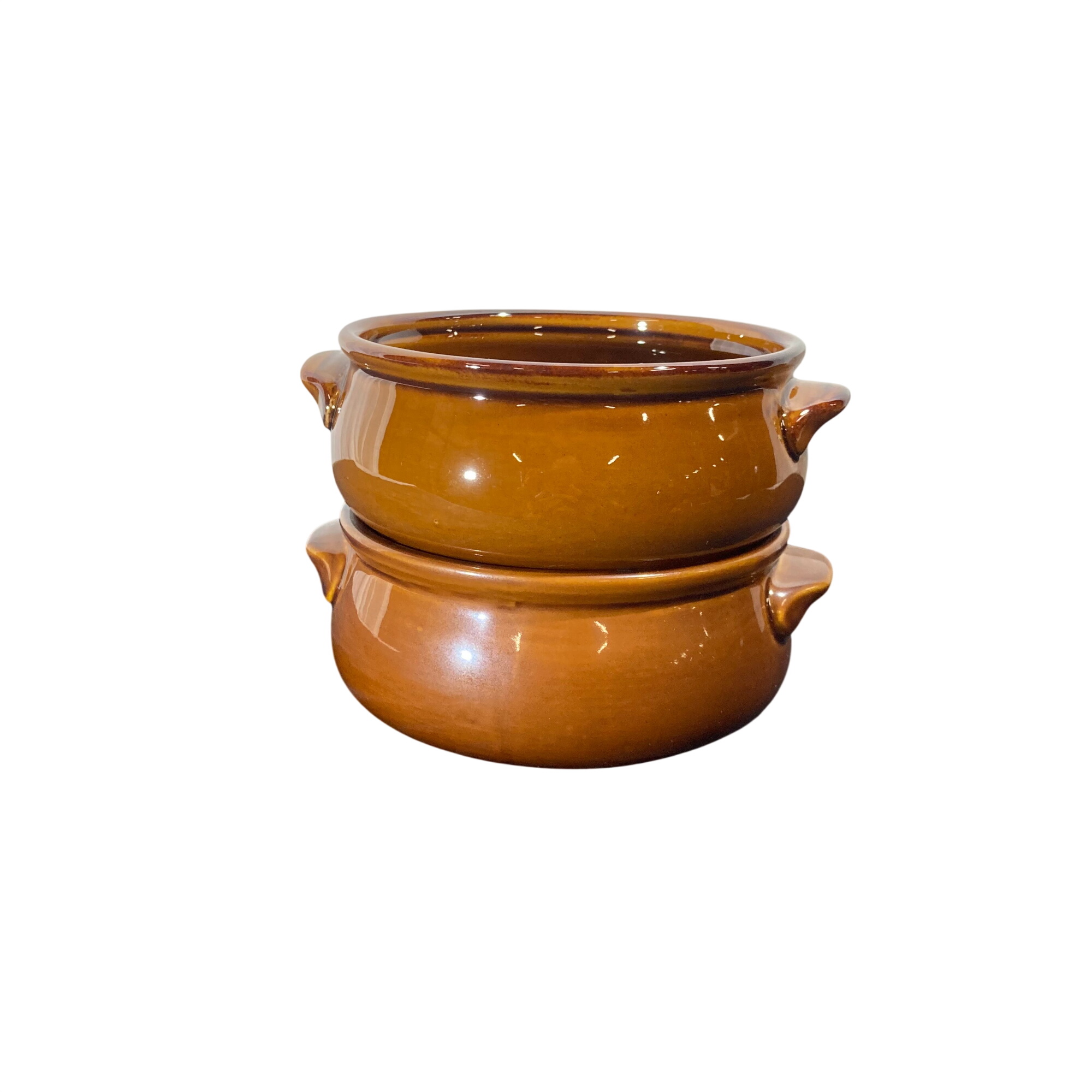 Acheter Lot de 2 cassoles en grès à petites anses Parfait état - 10,00 € Lot de 2 cassoles en grès à petites anses Parfait état reconditionné disponible sur Label Emmaüs