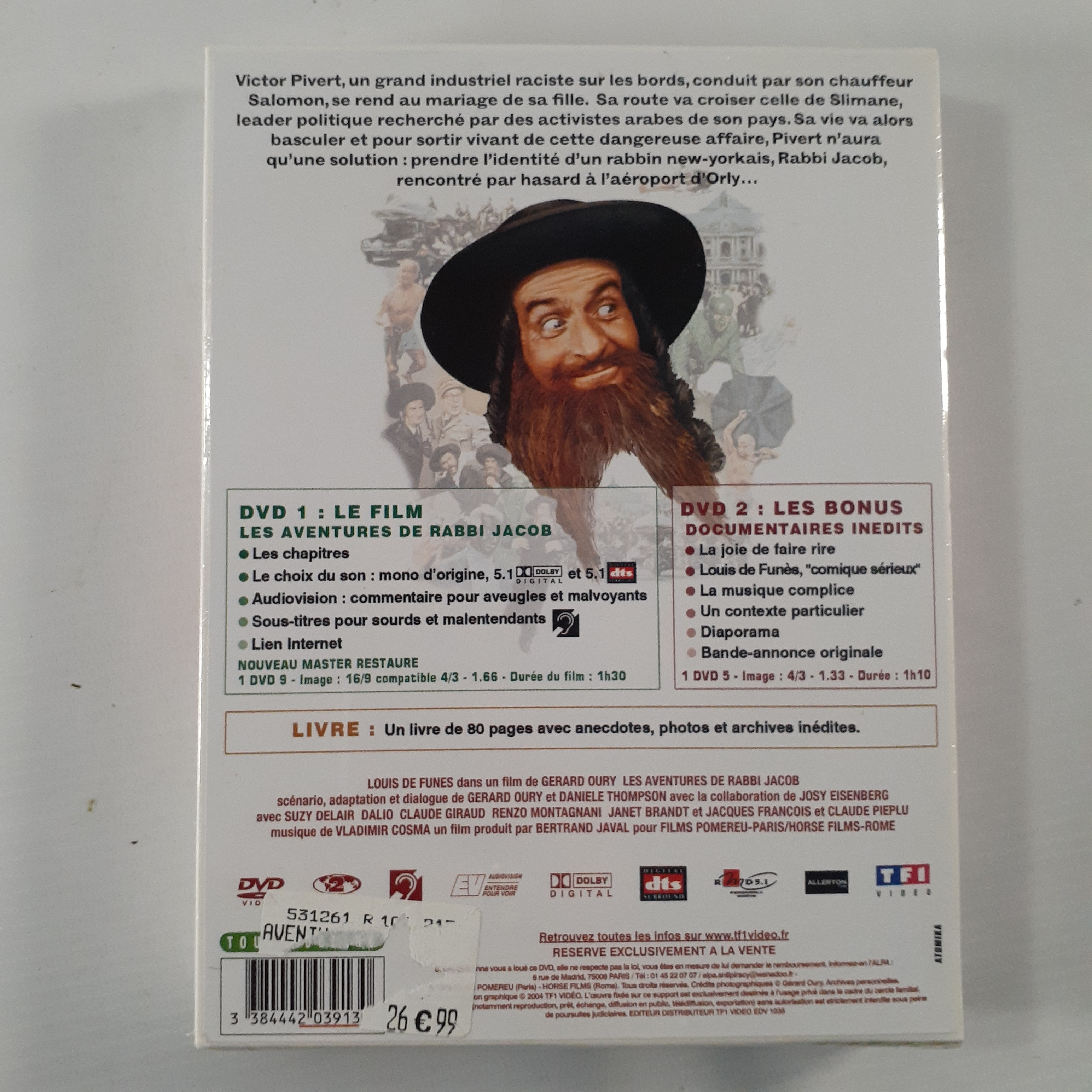 Voir photo 6 de Lot de 2 coffrets DVD" Louis de Funès " René Château vidéo + coffret Les aventures de Rabbi Jacob - Neuf Lot de 2 coffrets DVD" Louis de Funès " René Château vidéo + coffret Les aventures de Rabbi Jacob - Neuf Très bon état reconditionné photo 6
