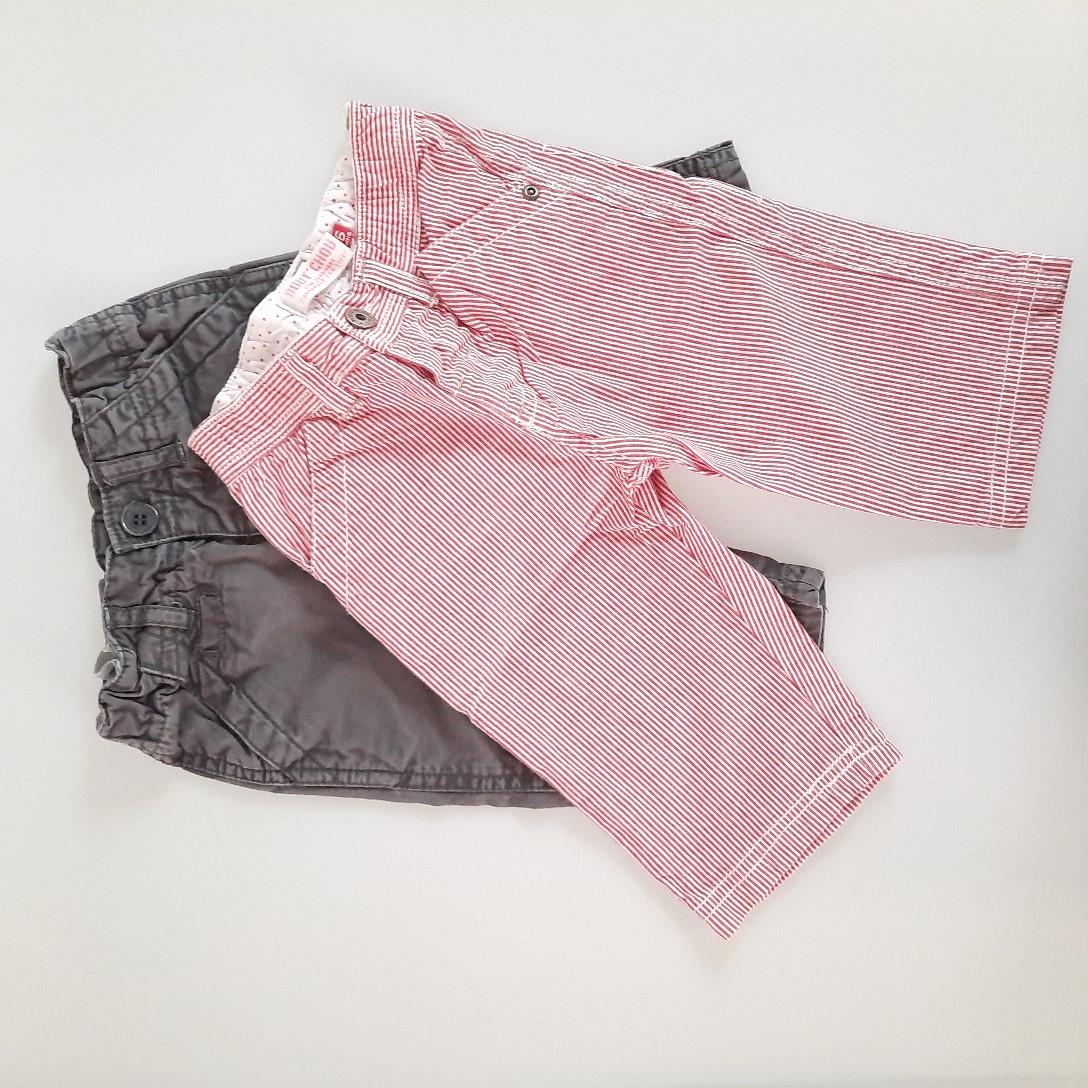 Voir photo 2 de LOT de 2 pantalons en coton pour bébé 6 mois de la marque "Bout'chou". LOT de 2 pantalons en coton pour bébé 6 mois de la marque "Bout'chou". Très bon état reconditionné photo 2