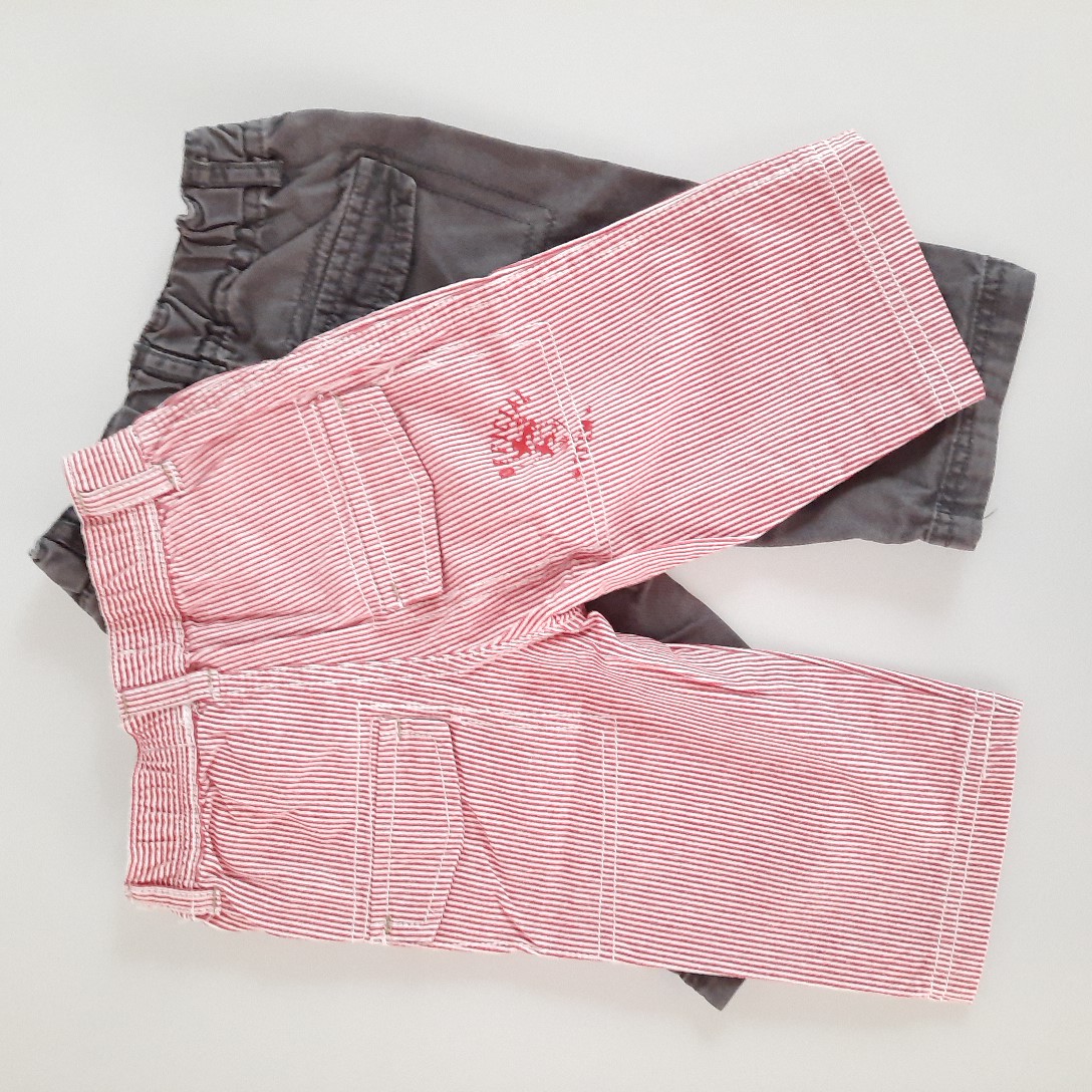 Voir photo 3 de LOT de 2 pantalons en coton pour bébé 6 mois de la marque "Bout'chou". LOT de 2 pantalons en coton pour bébé 6 mois de la marque "Bout'chou". Très bon état reconditionné photo 3