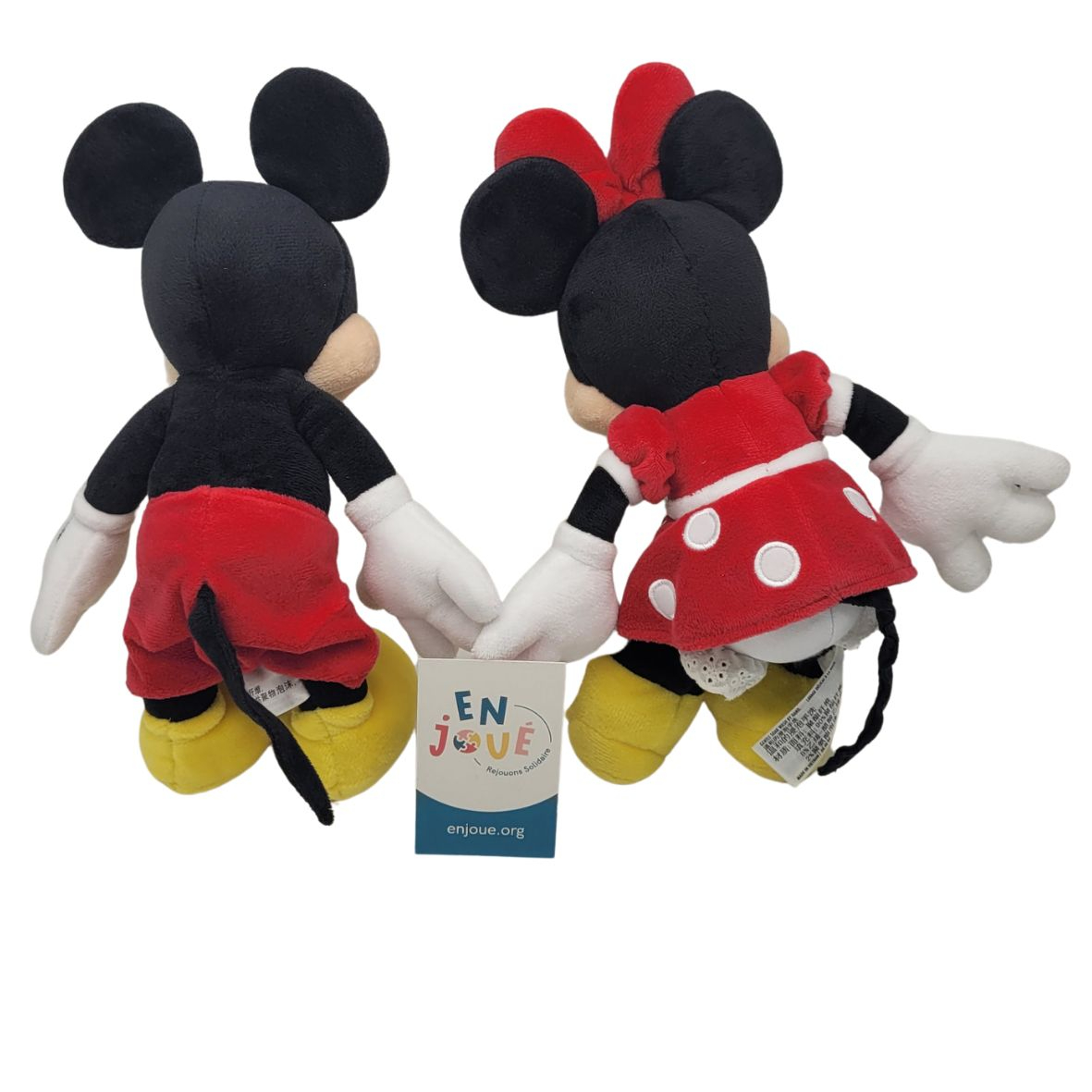 Voir photo 4 de Lot de 2 peluches - Mickey et Minnie 25 cm - Disney - A partir de 12 mois. Lot de 2 peluches - Mickey et Minnie 25 cm - Disney - A partir de 12 mois. Bon état reconditionné photo 4
