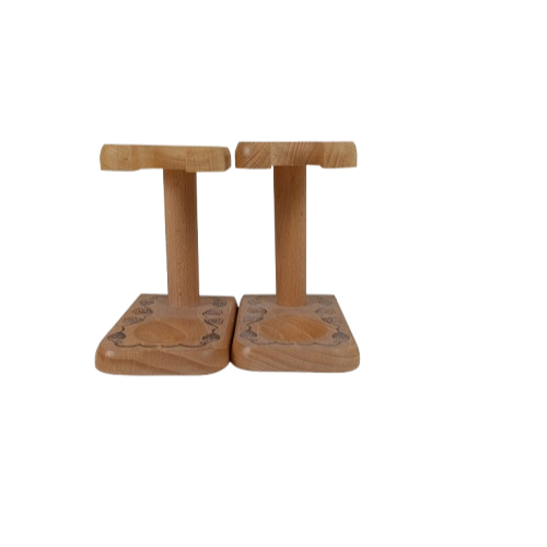 Voir photo 3 de Lot de 2 supports en bois pour verre à bière de la brasserie belge Pauwel Kwak Lot de 2 supports en bois pour verre à bière de la brasserie belge Pauwel Kwak Bon état reconditionné photo 3