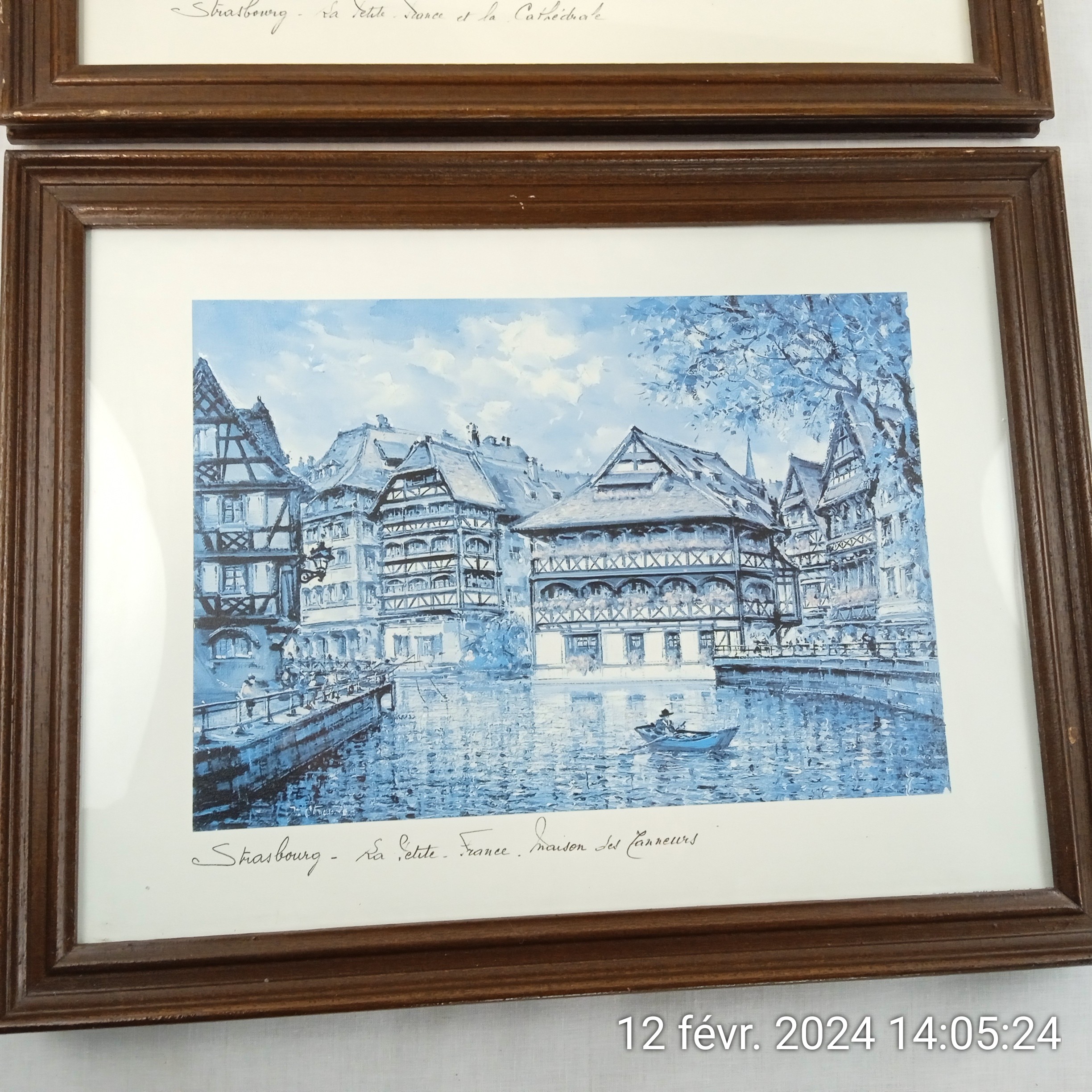 Voir photo 5 de Lot de 2 Tableaux reproductions Maurice Legendre Strasbourg sous verre Lot de 2 Tableaux reproductions Maurice Legendre Strasbourg sous verre reconditionné photo 5
