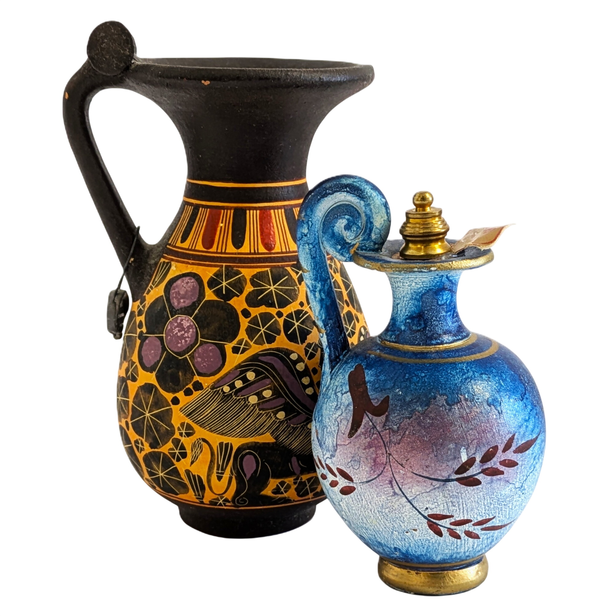🏺 Lot de 2 vases grecs décoratifs - céramique - vintage. - 17,50 € 🏺 Lot de 2 vases grecs décoratifs - céramique - vintage. reconditionné disponible sur Label Emmaüs