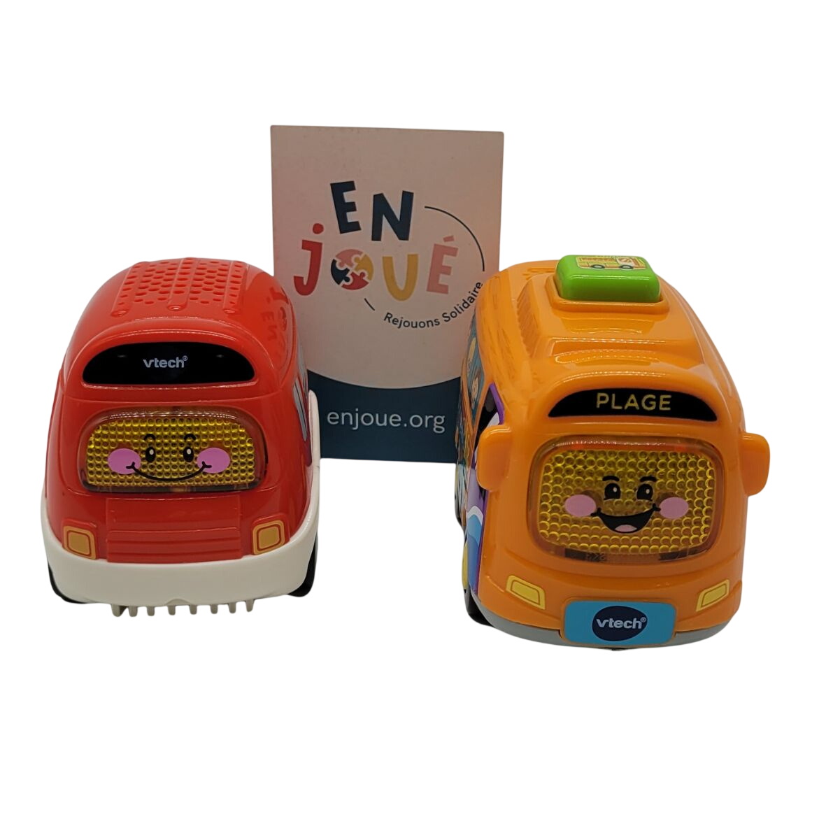 Lot de 2 véhicule - Tut Tut Bolides Hortense le bus des vacances & Marcus le mini bus - Vtech - Dès 12 mois. Bon état - 10,00 € Lot de 2 véhicule - Tut Tut Bolides Hortense le bus des vacances & Marcus le mini bus - Vtech - Dès 12 mois. Bon état reconditionné disponible sur Label Emmaüs
