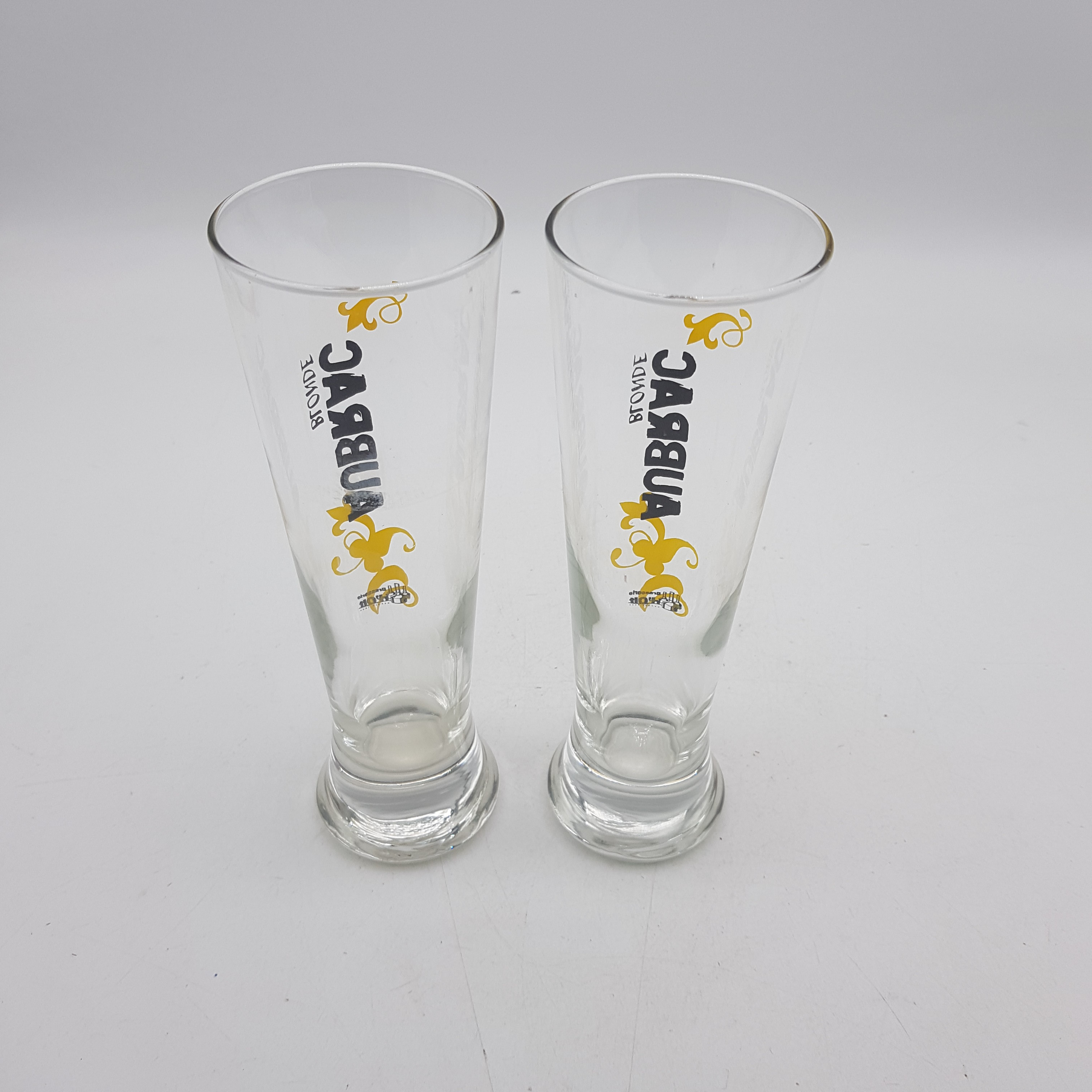 Voir photo 2 de Lot de 2 verres à bière - Aubrac blonde - Brasserie d'Olt Lot de 2 verres à bière - Aubrac blonde - Brasserie d'Olt Très bon état reconditionné photo 2