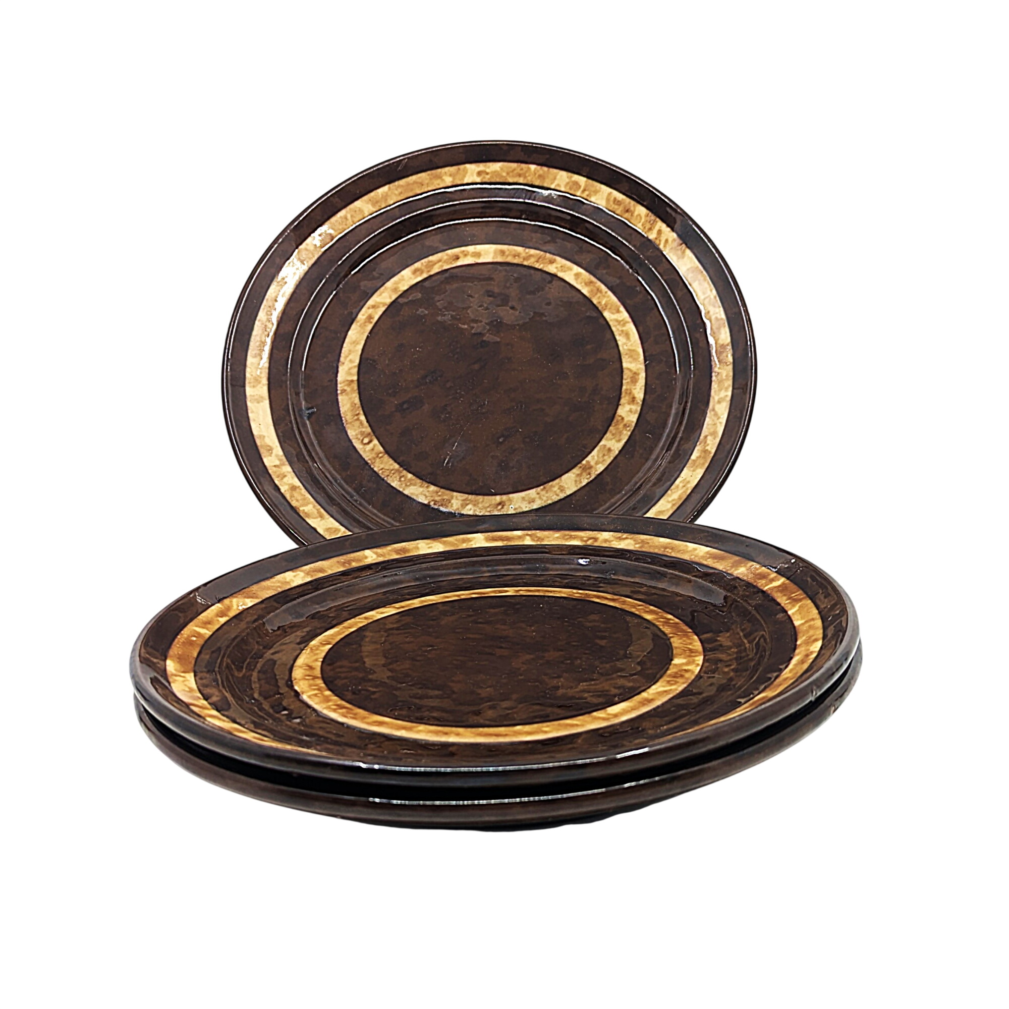 Lot de 3 assiettes à dessert en céramique marron et jaune VB Villeroy et Boch Made in Luxembourg Vintage des années 80 Bon état - 18,00 € Lot de 3 assiettes à dessert en céramique marron et jaune VB Villeroy et Boch Made in Luxembourg Vintage des années 80 Bon état reconditionné disponible sur Label Emmaüs