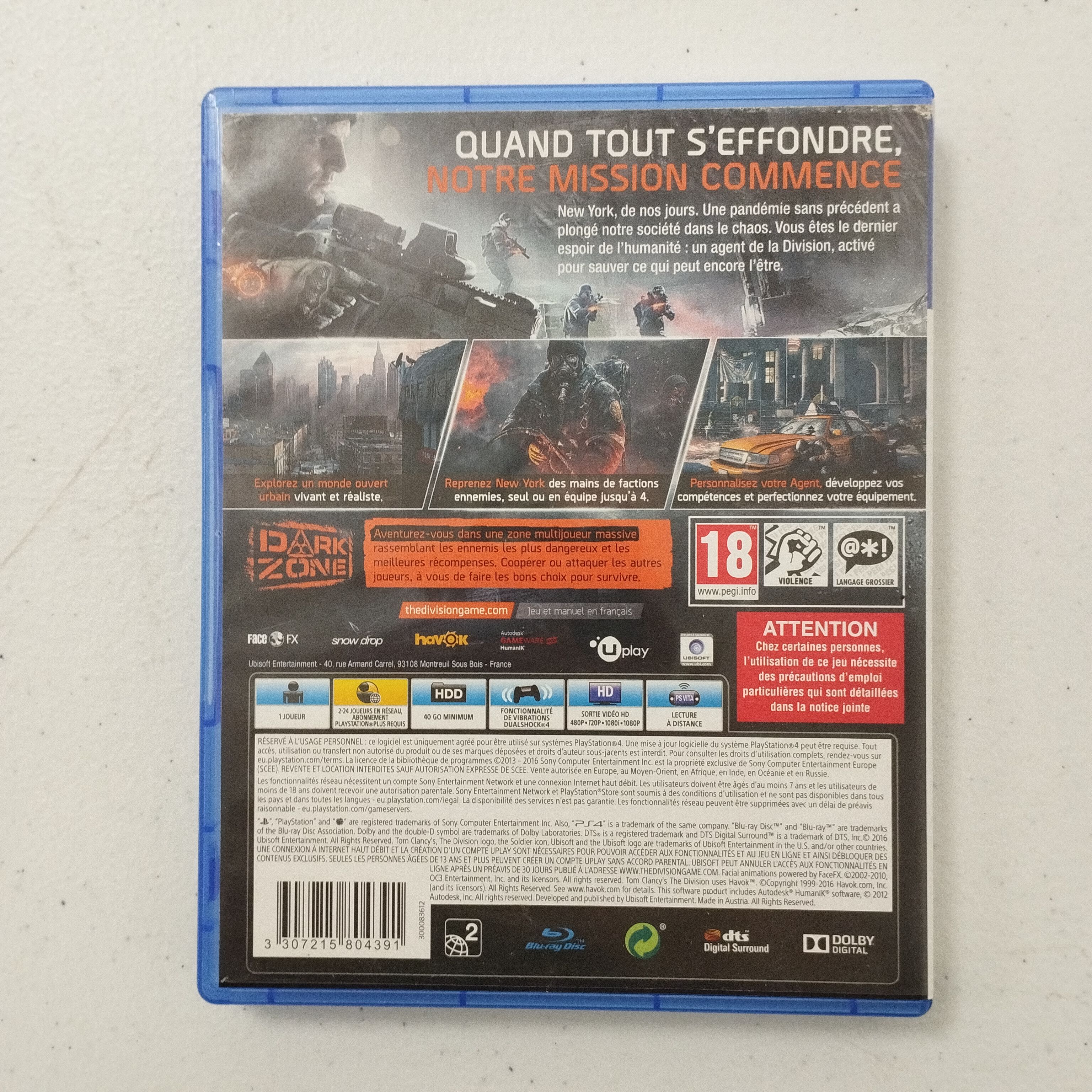 Voir photo 6 de Lot de 3 jeux PS4 : Call of Duty World War 2 / Tom Clancy’s The Division / Tom Clancy's Ghost Recon Breakpoint Lot de 3 jeux PS4 : Call of Duty World War 2 / Tom Clancy’s The Division / Tom Clancy's Ghost Recon Breakpoint Très bon état reconditionné photo 6