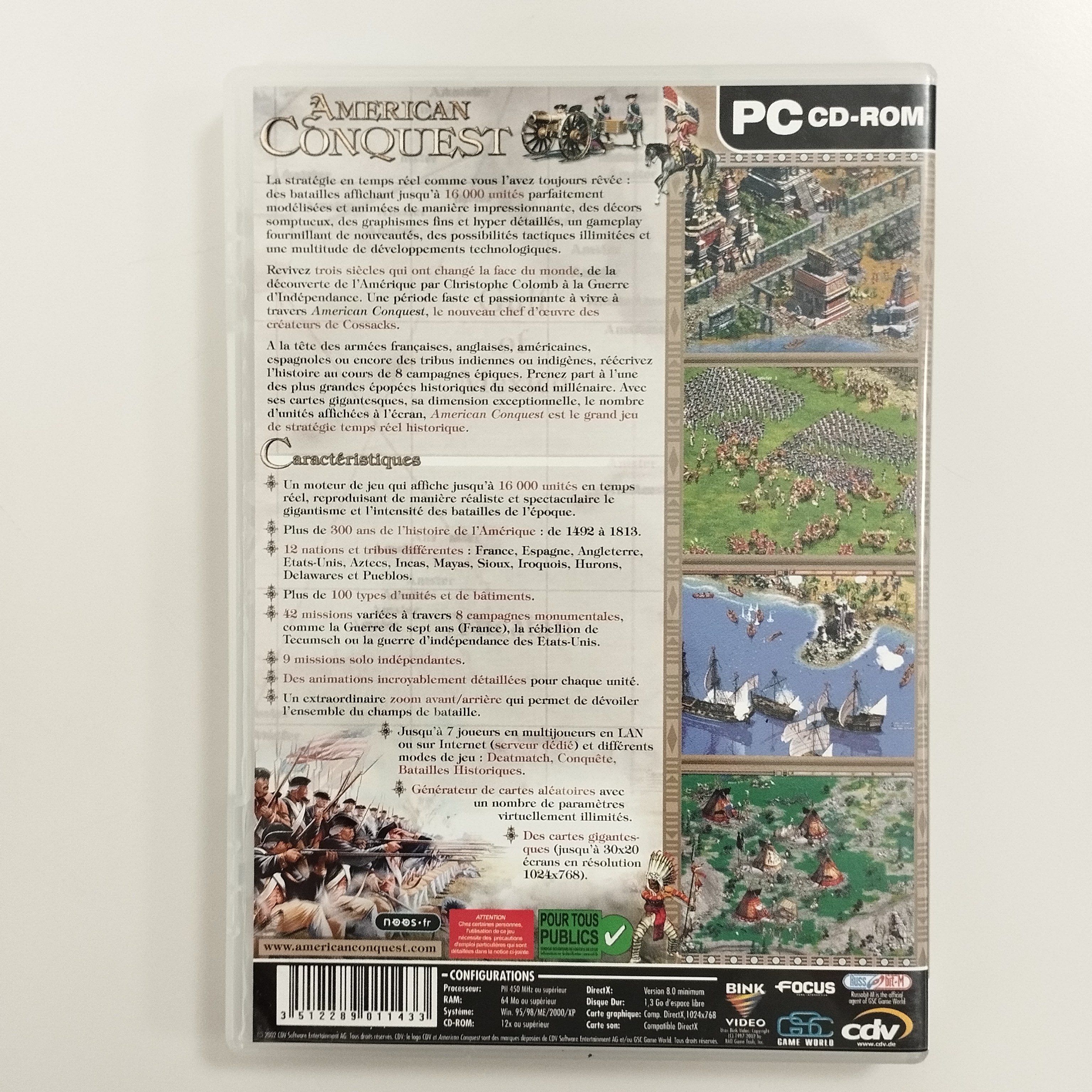 Voir photo 3 de Lot de 3 jeux stratégie temps réel pour PC : American Conquest / Age of Empires 3 Intégrale / Anno 2070 Lot de 3 jeux stratégie temps réel pour PC : American Conquest / Age of Empires 3 Intégrale / Anno 2070 reconditionné photo 3