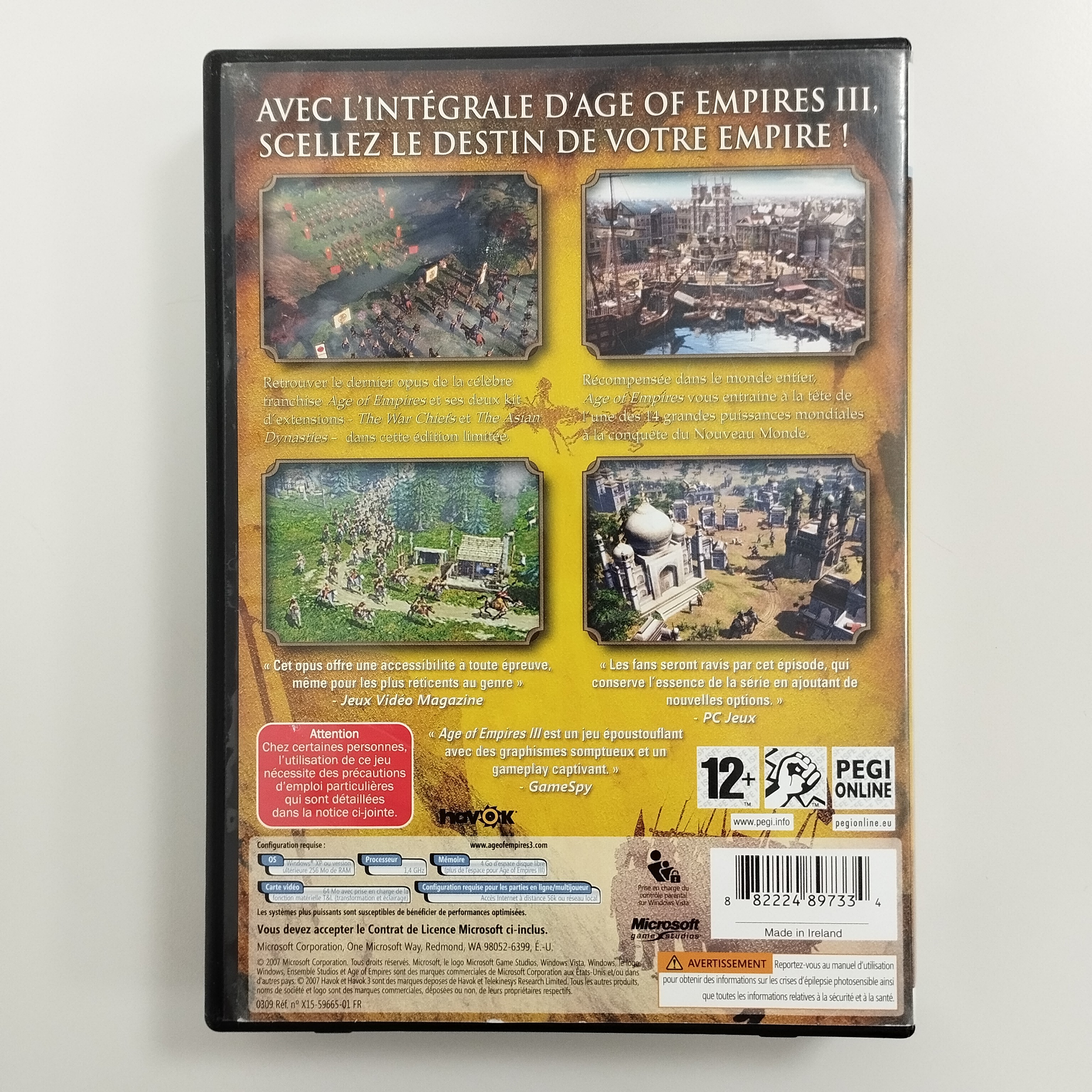 Voir photo 6 de Lot de 3 jeux stratégie temps réel pour PC : American Conquest / Age of Empires 3 Intégrale / Anno 2070 Lot de 3 jeux stratégie temps réel pour PC : American Conquest / Age of Empires 3 Intégrale / Anno 2070 reconditionné photo 6