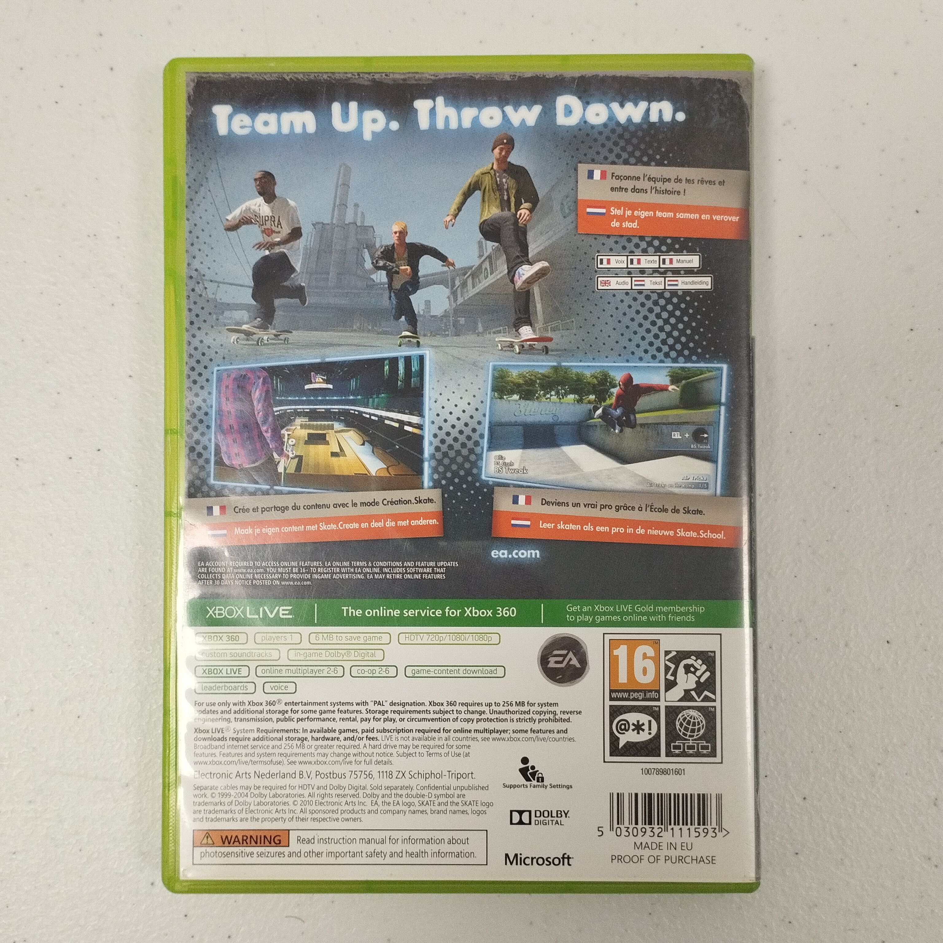 Voir photo 8 de Lot de 3 jeux XBOX 360 : Les Sims 3 /PES 2015 / Skate 3 Lot de 3 jeux XBOX 360 : Les Sims 3 /PES 2015 / Skate 3 Bon état reconditionné photo 8