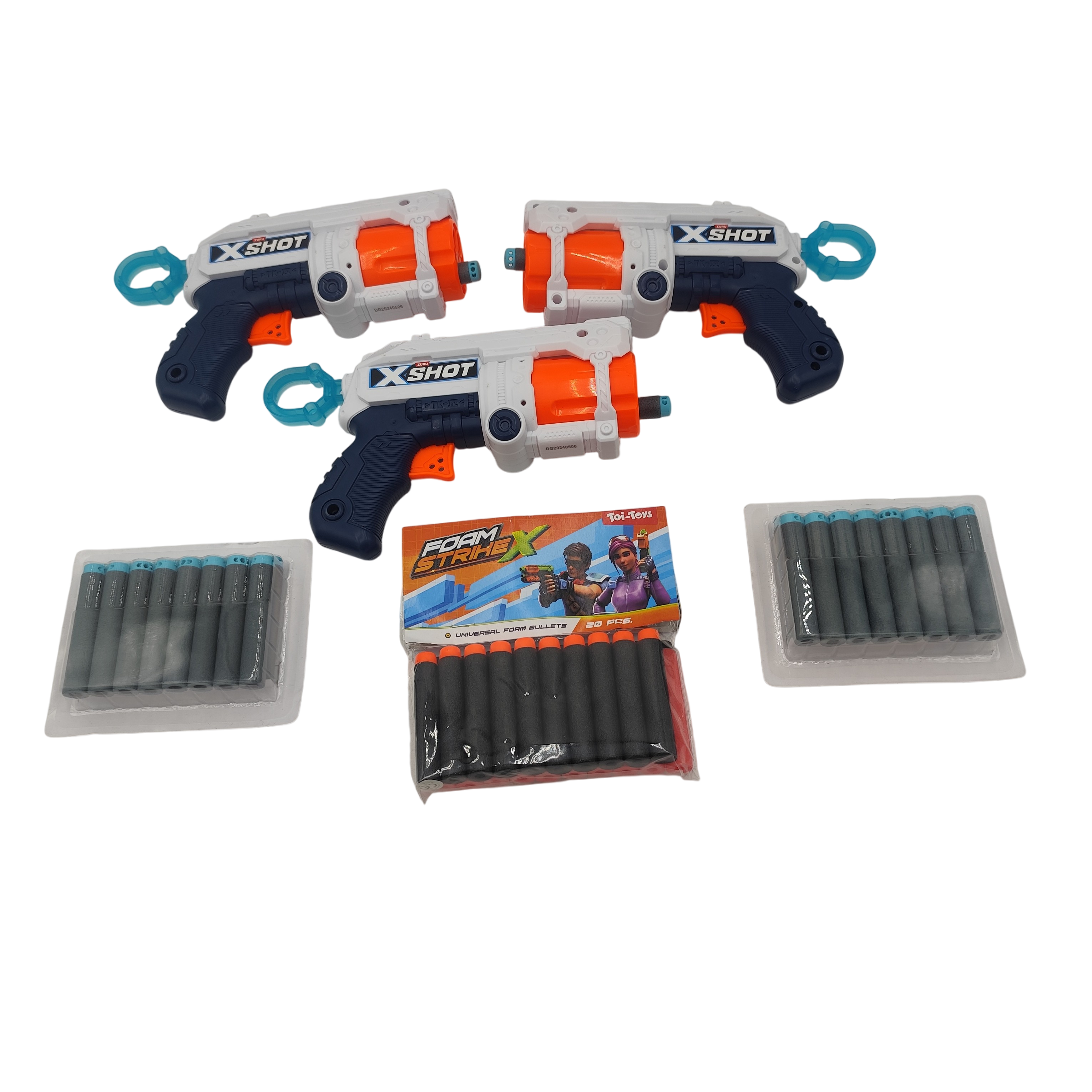 Acheter Lot de 3 pistolets à fléchettes + 55 flèches en mousses Bon état - 10,00 € Lot de 3 pistolets à fléchettes + 55 flèches en mousses Bon état reconditionné disponible sur Label Emmaüs