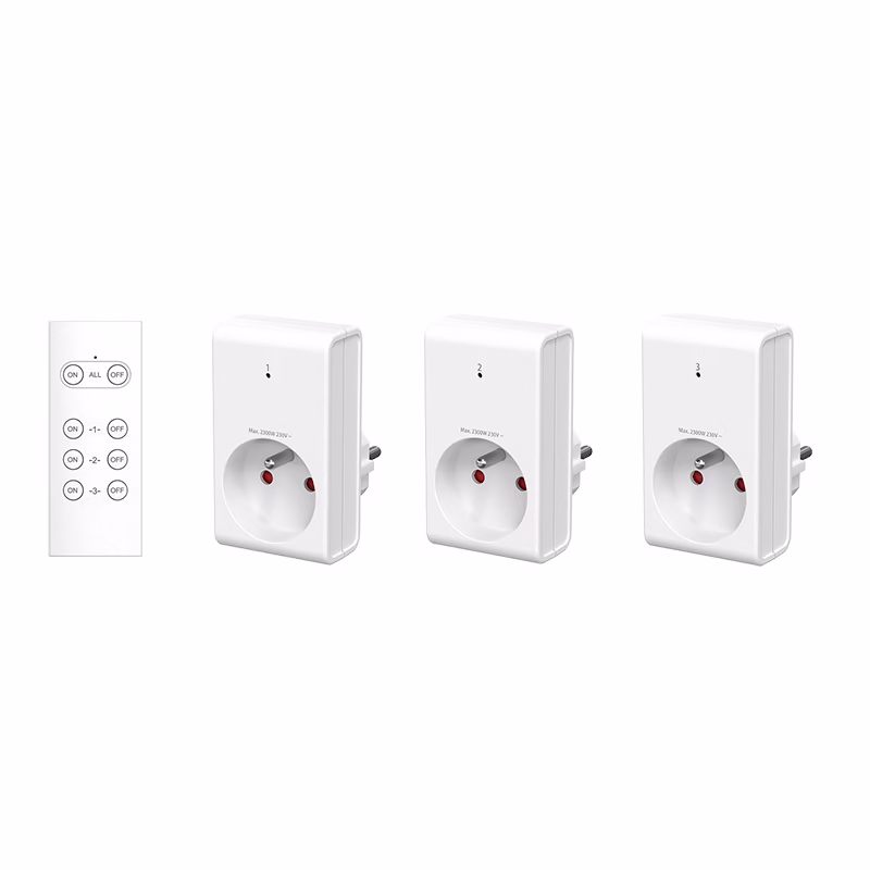 Lot De 3 Prises Gao Telecommandees Blanches Bon état reconditionné disponible sur Electro Depot