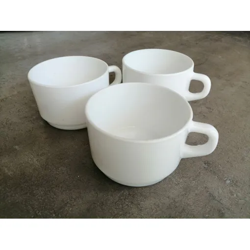 Lot De 3 Tasses À Thé Ou Autre Blanches occasion reconditionné disponible sur Rakuten