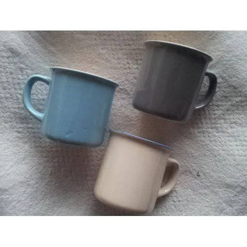 Lot De 3 Tasses Mugs Ritzenhoff & Breker Terra Coloris Unis Bleu Ciel / Gris Souris / Écru Liserai Bord Bleu occasion reconditionné disponible sur Rakuten