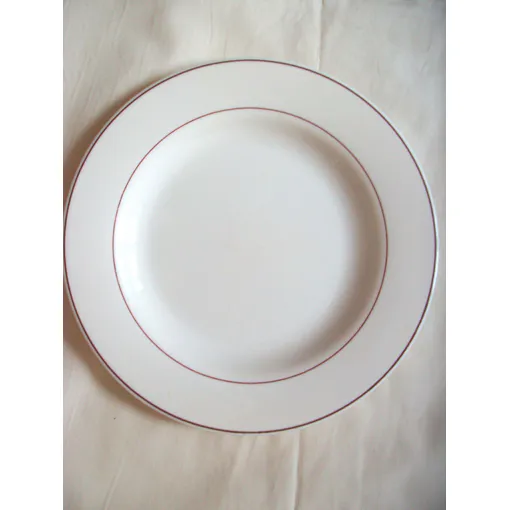 Lot De 4 Assiettes Plates Arcoroc Opale Liseré Bordeaux occasion reconditionné disponible sur Rakuten