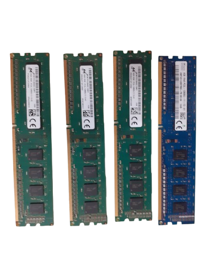 Voir photo 3 de Lot de 4 Barrette de RAM 4 go DDR3L 12800U 1Rx8 Lot de 4 Barrette de RAM 4 go DDR3L 12800U 1Rx8 Bon état reconditionné photo 3