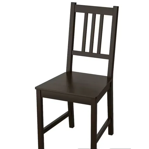 Lot de 4 chaises Ikea STEFAN noires Bon état reconditionné disponible sur Rakuten