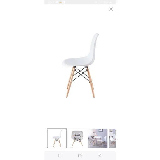 Lot de 4 chaises scandinaves Bon état - 75,00 € Lot de 4 chaises scandinaves Bon état reconditionné disponible sur Rakuten