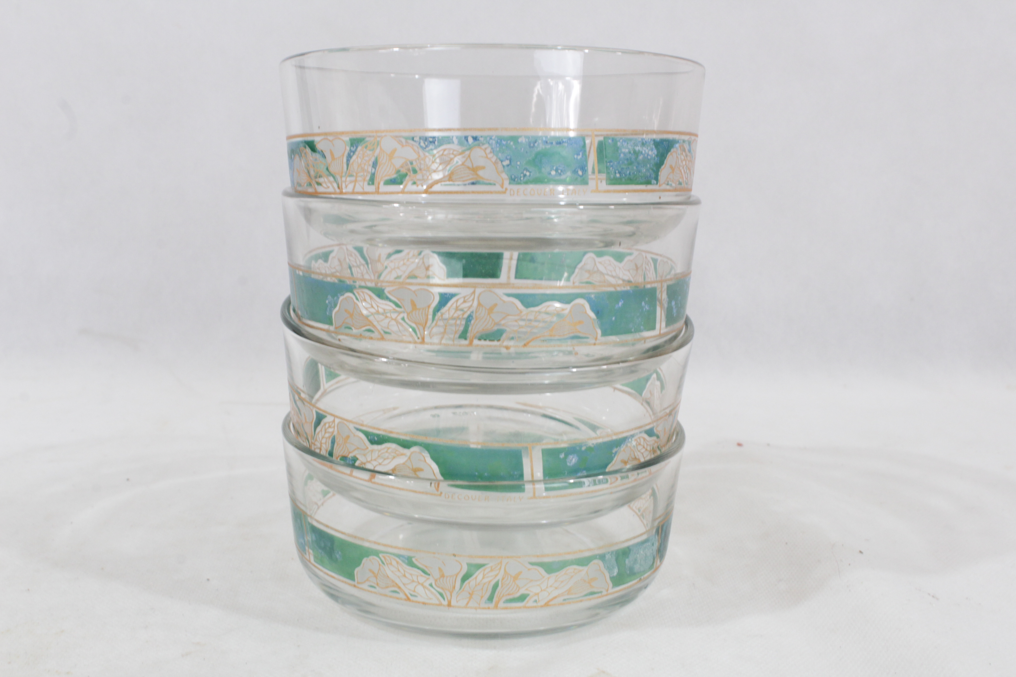 Voir photo 4 de Lot de 4 coupelles à dessert en verre DECOVER ITALIE Lot de 4 coupelles à dessert en verre DECOVER ITALIE Très bon état reconditionné photo 4