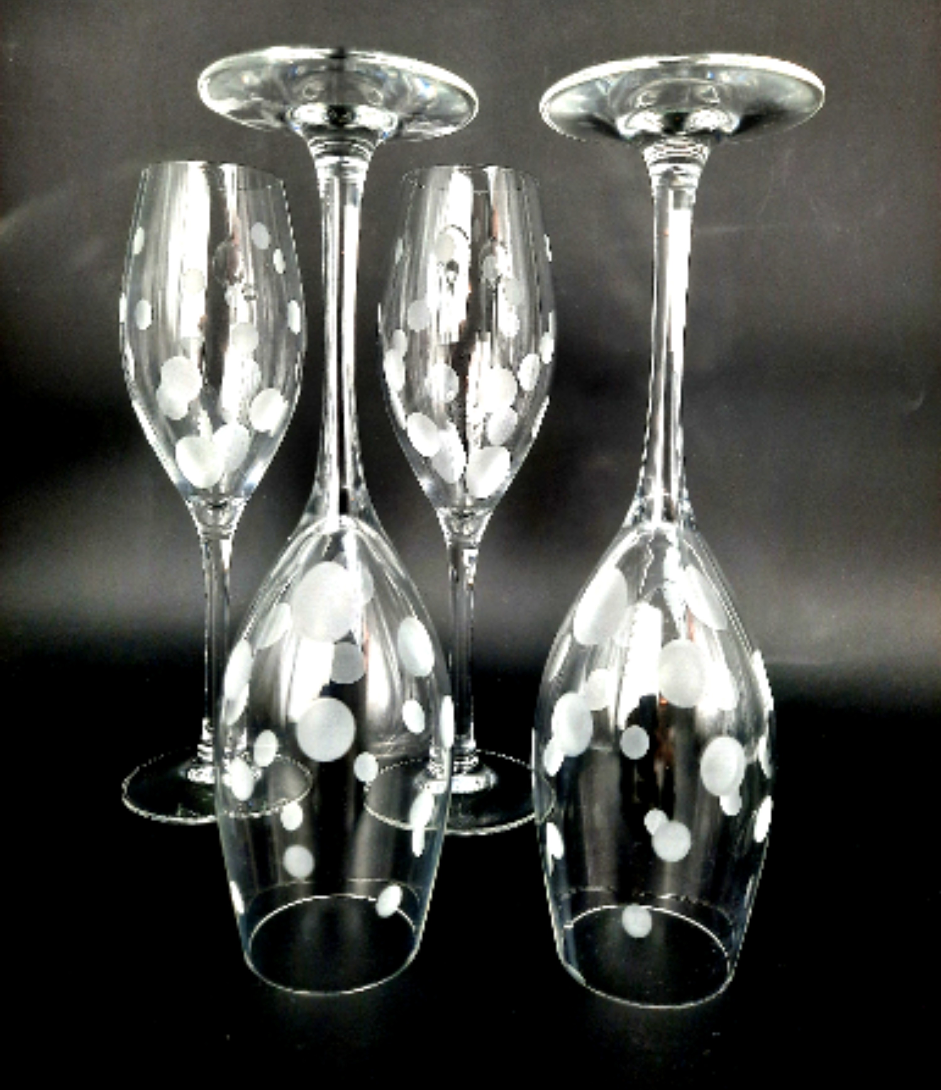 Voir photo 7 de Lot de 4 coupes à champagne Lot de 4 coupes à champagne Bon état reconditionné photo 7