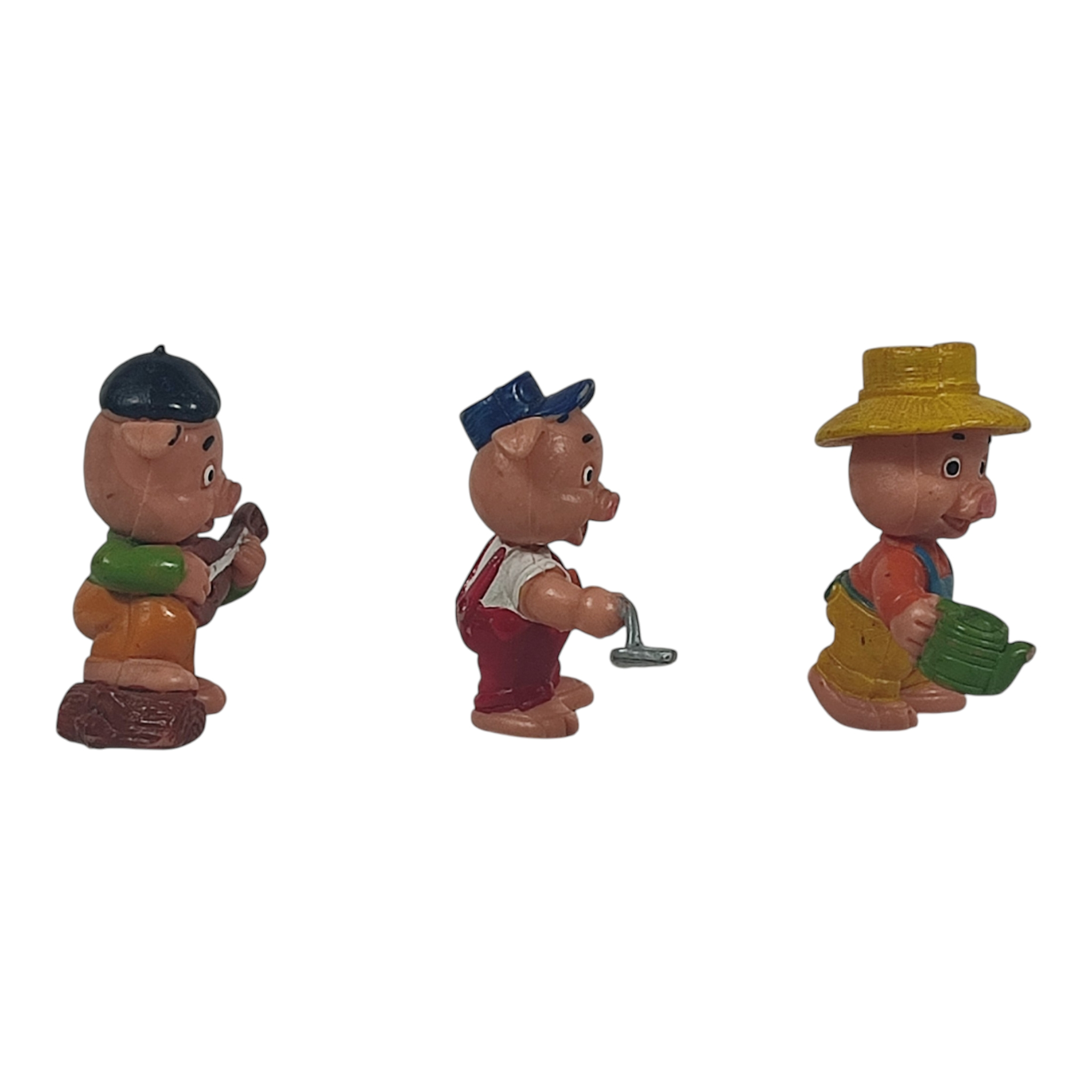 Voir photo 3 de Lot de 4 figurines vintage - Les Trois Petits Cochons et le Grand Méchant Loup - Marque « Educo Baby » - Plastique PVC - Made in Spain - Années 80 Lot de 4 figurines vintage - Les Trois Petits Cochons et le Grand Méchant Loup - Marque « Educo Baby » - Plastique PVC - Made in Spain - Années 80 Bon état reconditionné photo 3