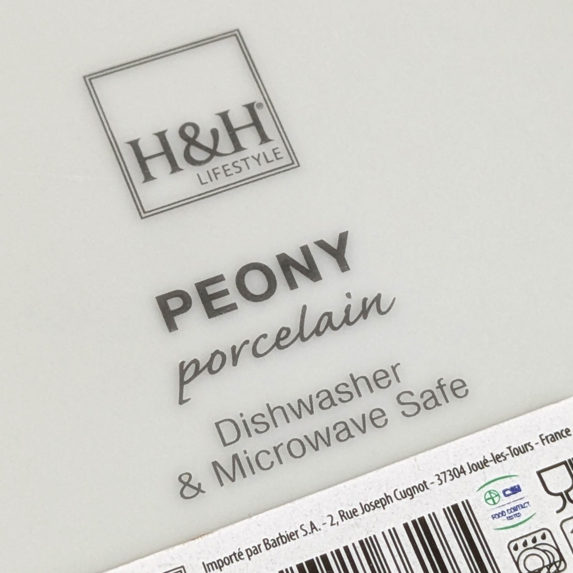 Voir photo 4 de Lot de 4 grandes assiettes H&H Lifestyle - Peony - Neuves - Porcelaine (Ø27.5 cm) Lot de 4 grandes assiettes H&H Lifestyle - Peony - Neuves - Porcelaine (Ø27.5 cm) Parfait état reconditionné photo 4