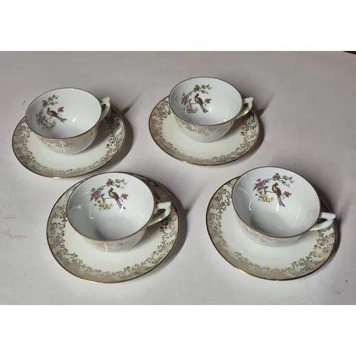 Lot De 4 Tasses Et Soucoupes Vintage Fd Chauvigny Porcelaine Française Sous Tasses occasion - 30,00 € Lot De 4 Tasses Et Soucoupes Vintage Fd Chauvigny Porcelaine Française Sous Tasses occasion reconditionné disponible sur Rakuten