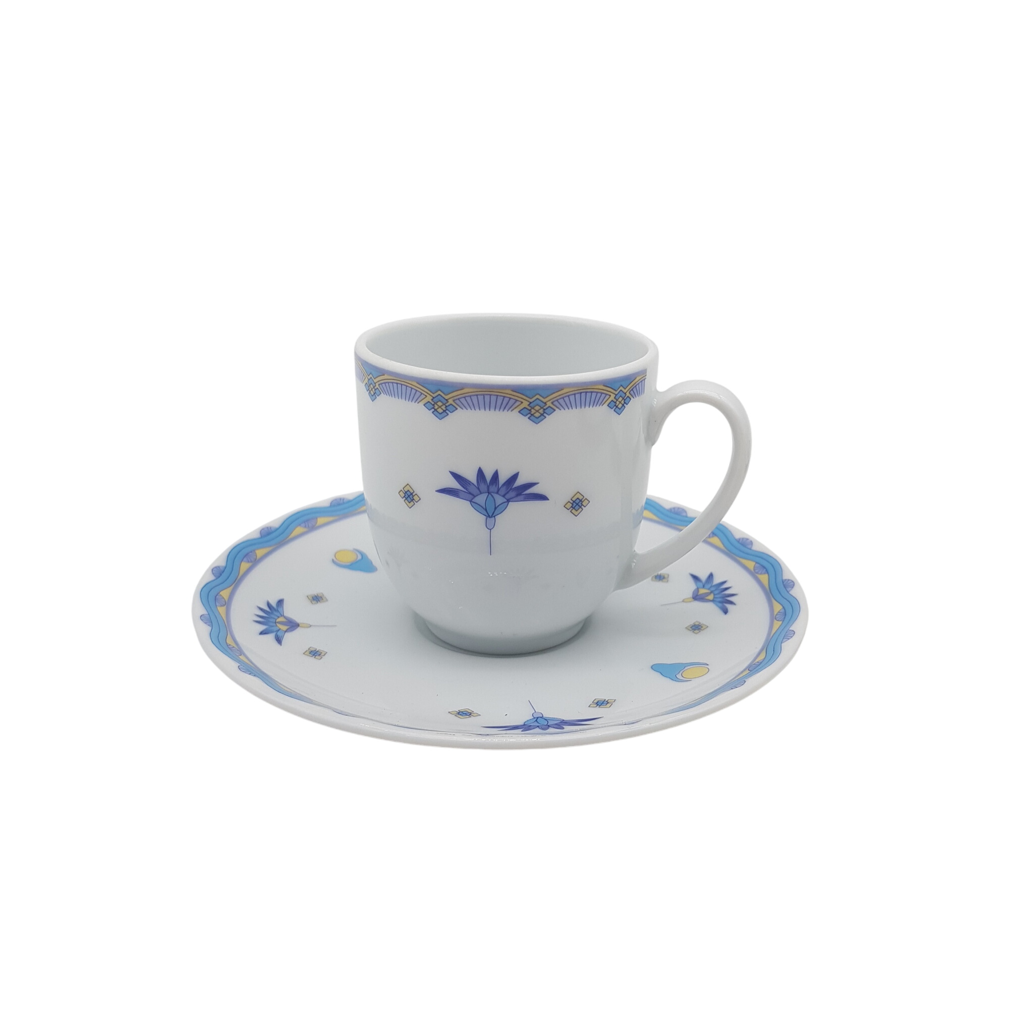 Lot de 4 tasses et sous tasses en porcelaine- Alfoid Porcelan Bon état - 10,50 € Lot de 4 tasses et sous tasses en porcelaine- Alfoid Porcelan Bon état reconditionné disponible sur Label Emmaüs