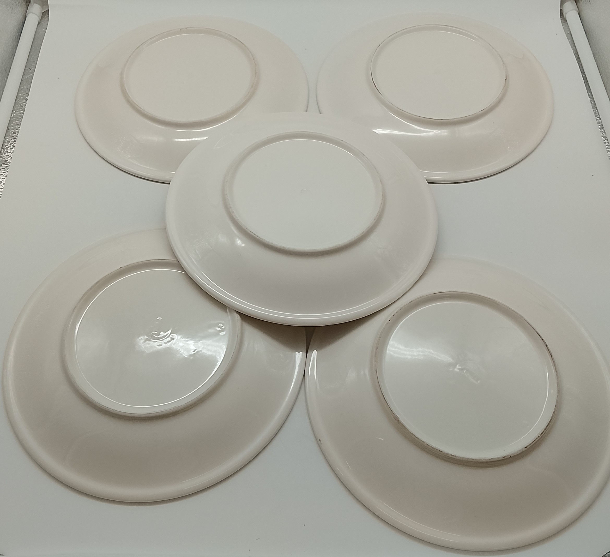 Voir photo 6 de Lot de 5 assiettes en faïence italienne " Les Grillades " Lot de 5 assiettes en faïence italienne " Les Grillades " reconditionné photo 6