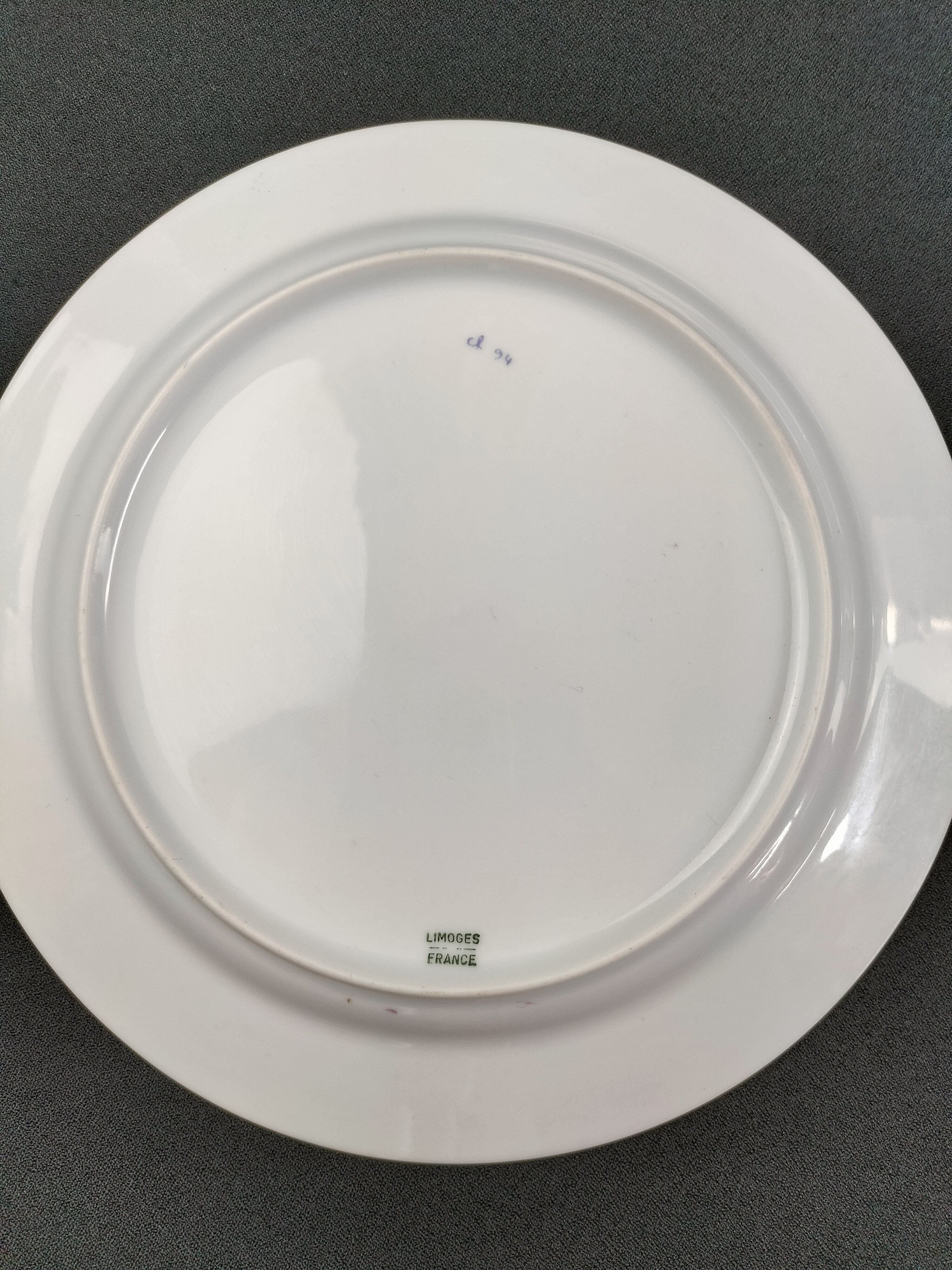 Voir photo 9 de Lot de 5 assiettes en porcelaine de Limoges CH94 – Décor floral pastel vintage – 21 cm Lot de 5 assiettes en porcelaine de Limoges CH94 – Décor floral pastel vintage – 21 cm reconditionné photo 9