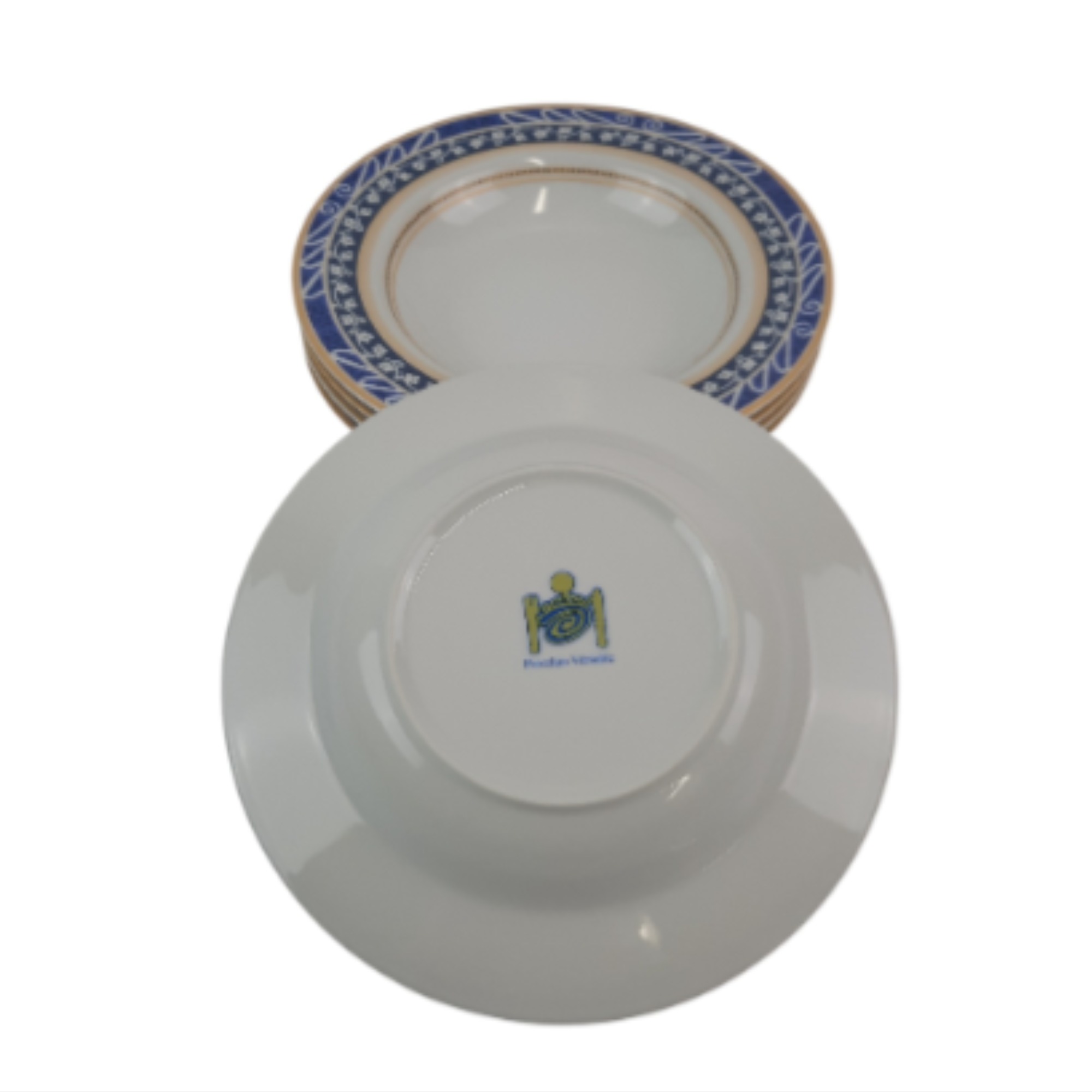Voir photo 3 de Lot de 5 assiettes porcelaine Lot de 5 assiettes porcelaine Bon état reconditionné photo 3