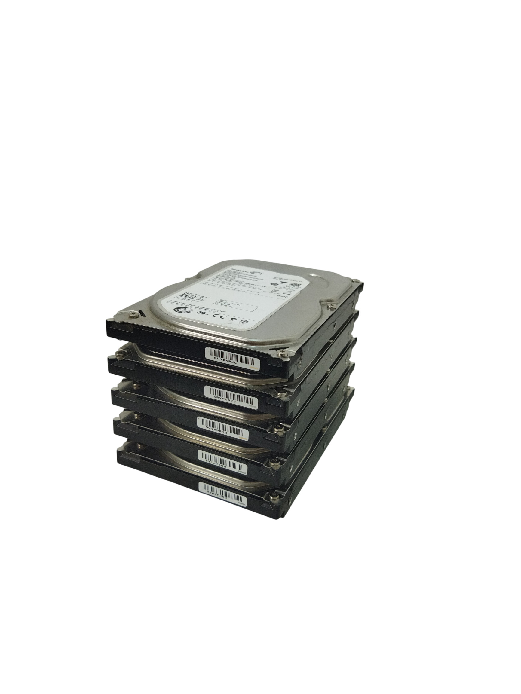 Lot de 5 disques dur Seagate 250 Go Très bon état - 39,00 € Lot de 5 disques dur Seagate 250 Go Très bon état reconditionné disponible sur Label Emmaüs