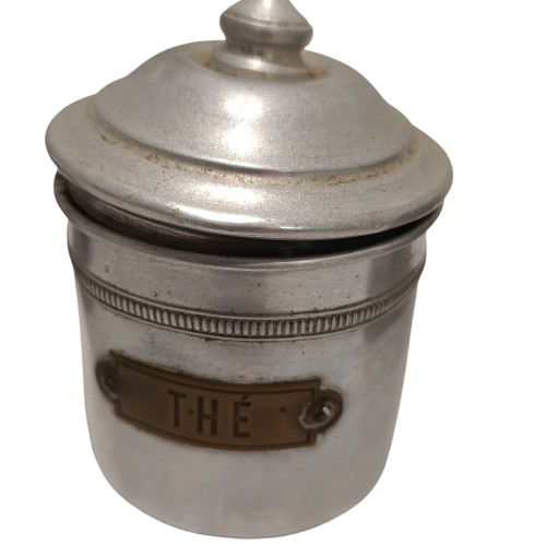 Voir photo 5 de Lot de 5 pots en alluminium : Issu traditionnellement de séries gigognes ou empilables (pots à épices et de cuisine de style campagne rétro française Lot de 5 pots en alluminium : Issu traditionnellement de séries gigognes ou empilables (pots à épices et de cuisine de style campagne rétro française État correct reconditionné photo 5