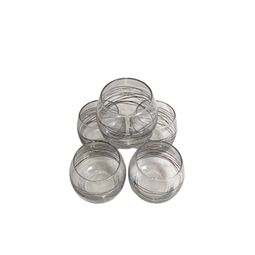 Voir photo 3 de Lot de 5 verres à motifs Lot de 5 verres à motifs Bon état reconditionné photo 3