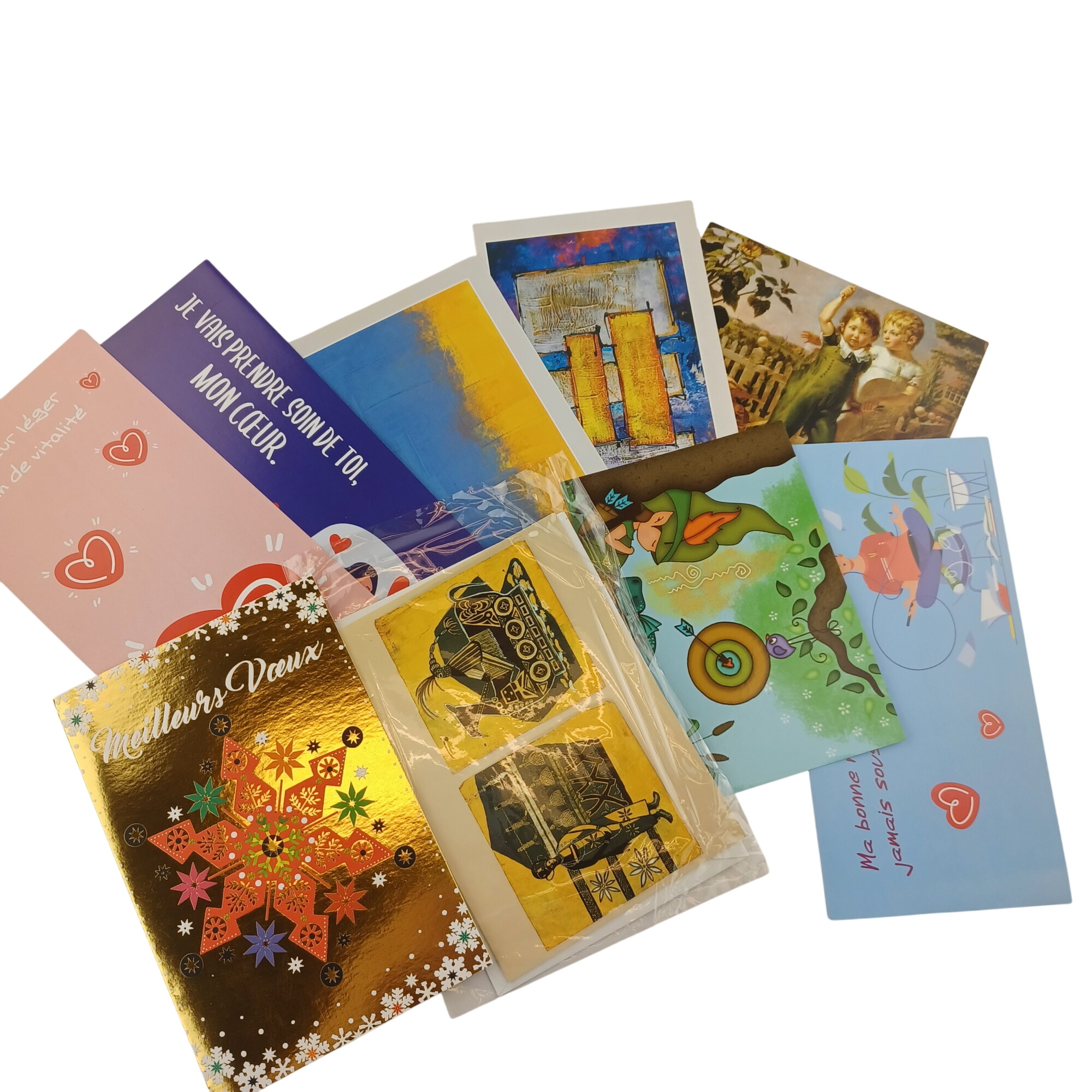 Lot de 50 cartes postales (mélange de banales et de plus rares) Très bon état - 10,00 € Lot de 50 cartes postales (mélange de banales et de plus rares) Très bon état reconditionné disponible sur Label Emmaüs