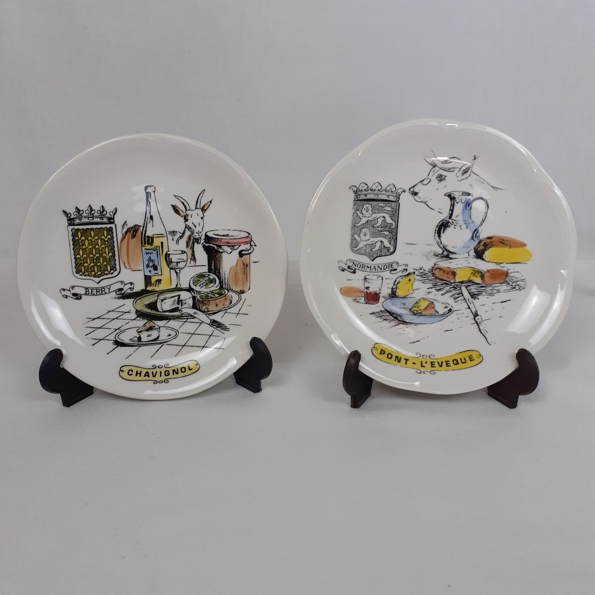 Voir photo 3 de Lot de 6 assiettes à fromage - Céramique - Gien Lot de 6 assiettes à fromage - Céramique - Gien Bon état reconditionné photo 3