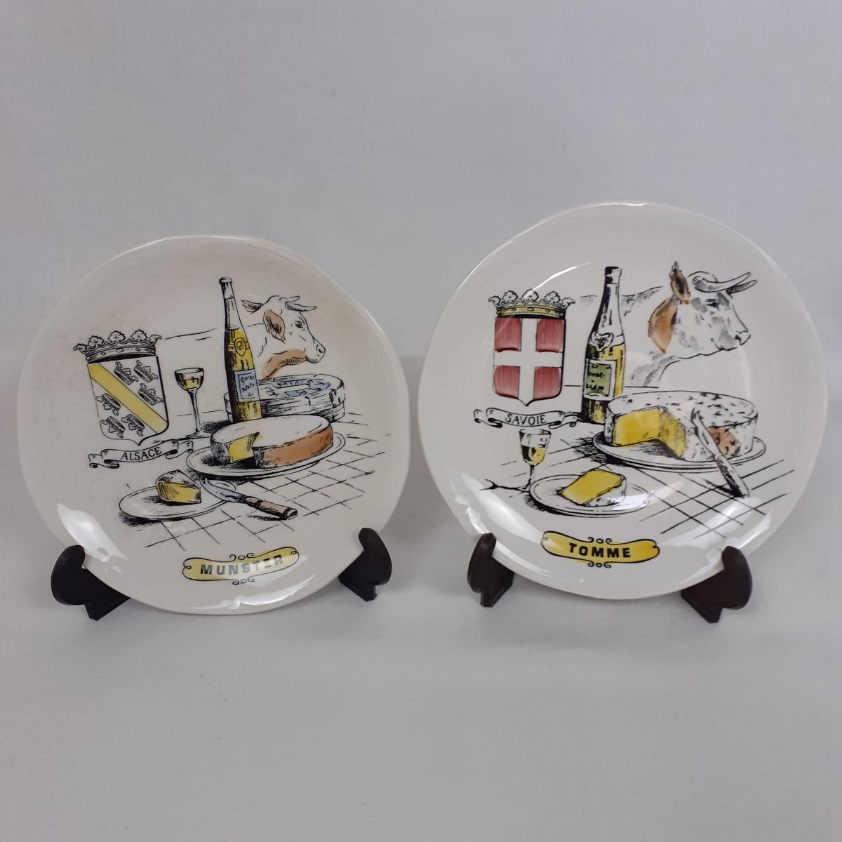 Voir photo 4 de Lot de 6 assiettes à fromage - Céramique - Gien Lot de 6 assiettes à fromage - Céramique - Gien Bon état reconditionné photo 4